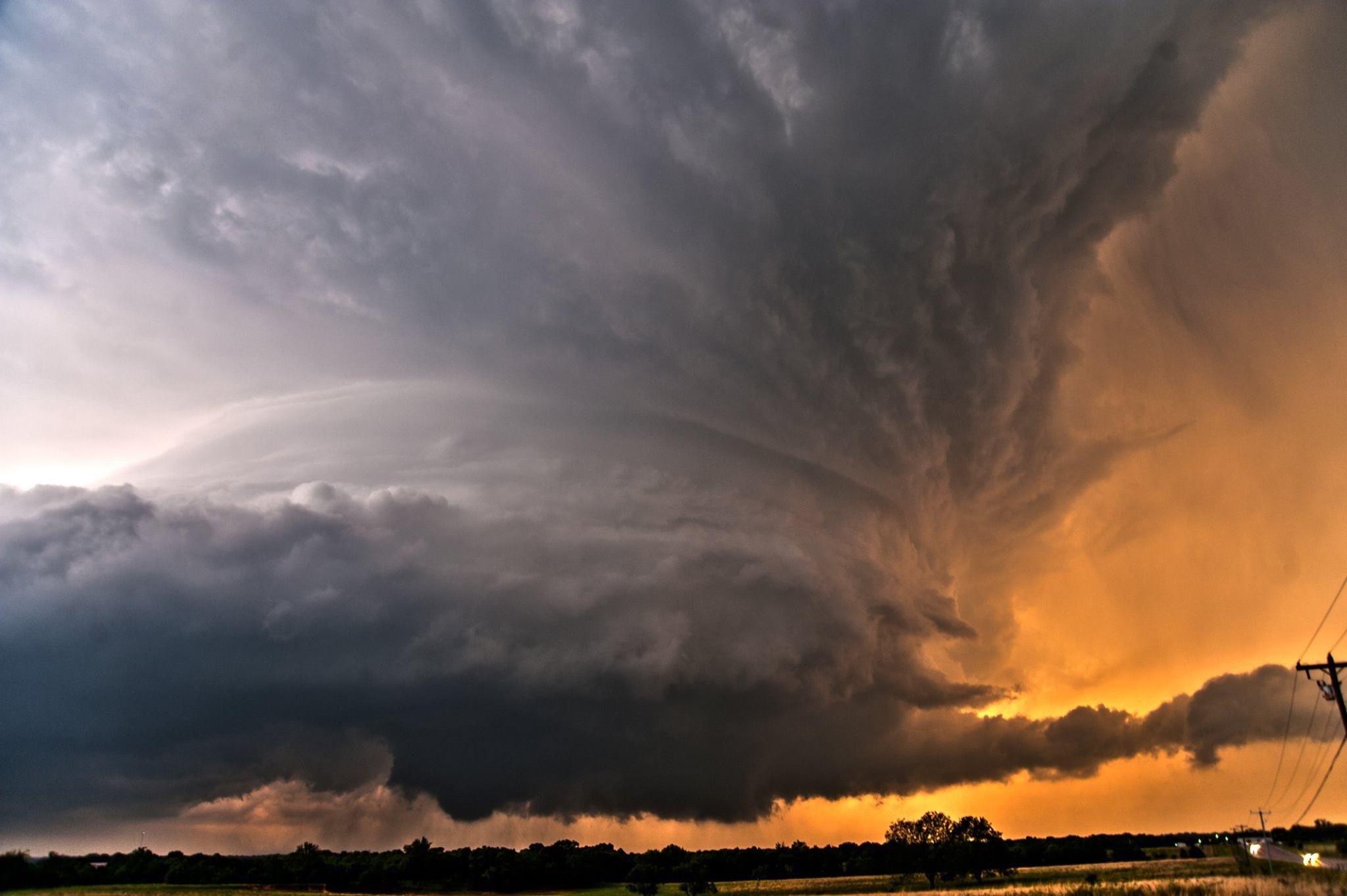 Sunset, winter, 1080P, clouds, rain, Amazing, USA, storm, Cumulonimbus, HD Wallpaper