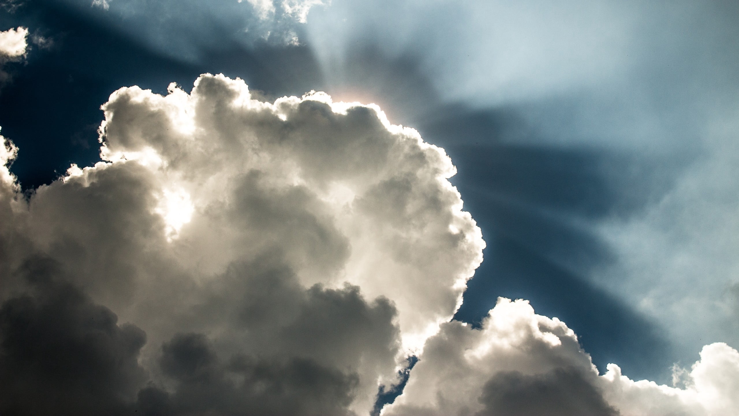 cloud - Sky, brightly lit, stratosphere, 2K, fluffy, outdoors, religion, day, cumulus Cloud, white color, scenics, clouds, light - Natural Phenomenon, HD Wallpaper