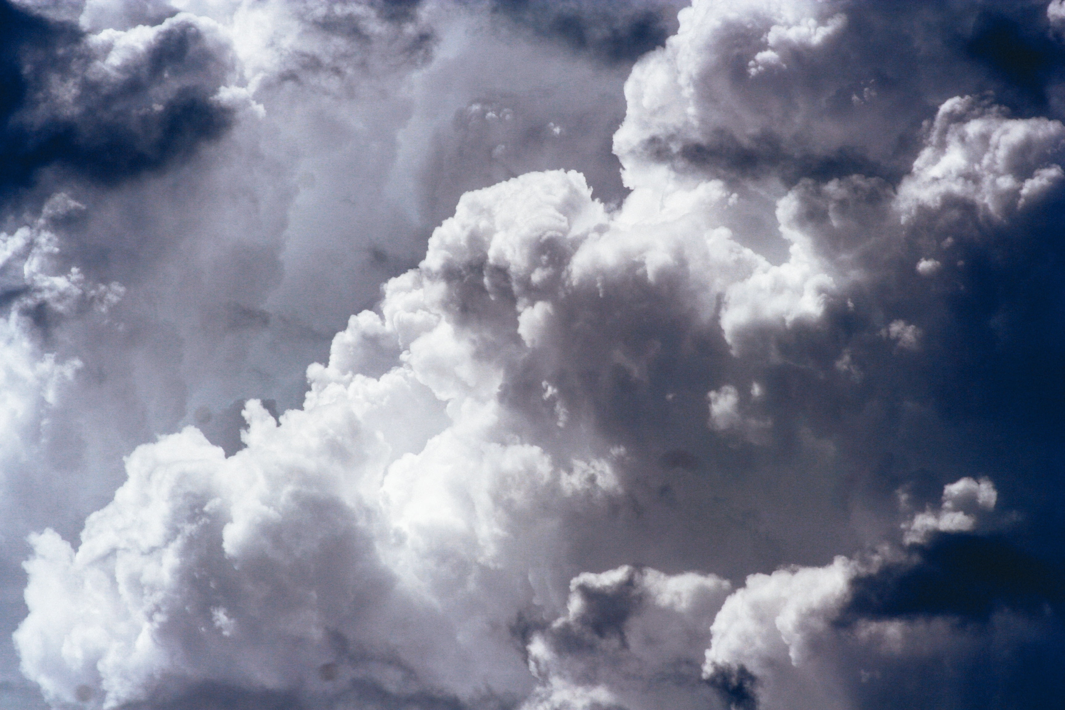 fluffy, bright, nature, idyllic, heaven, moody Sky, blue, storm, sunlight, cloudy, air, cumulus Cloud, cloud, beauty In Nature, stratosphere, summer, scenics, HD Wallpaper