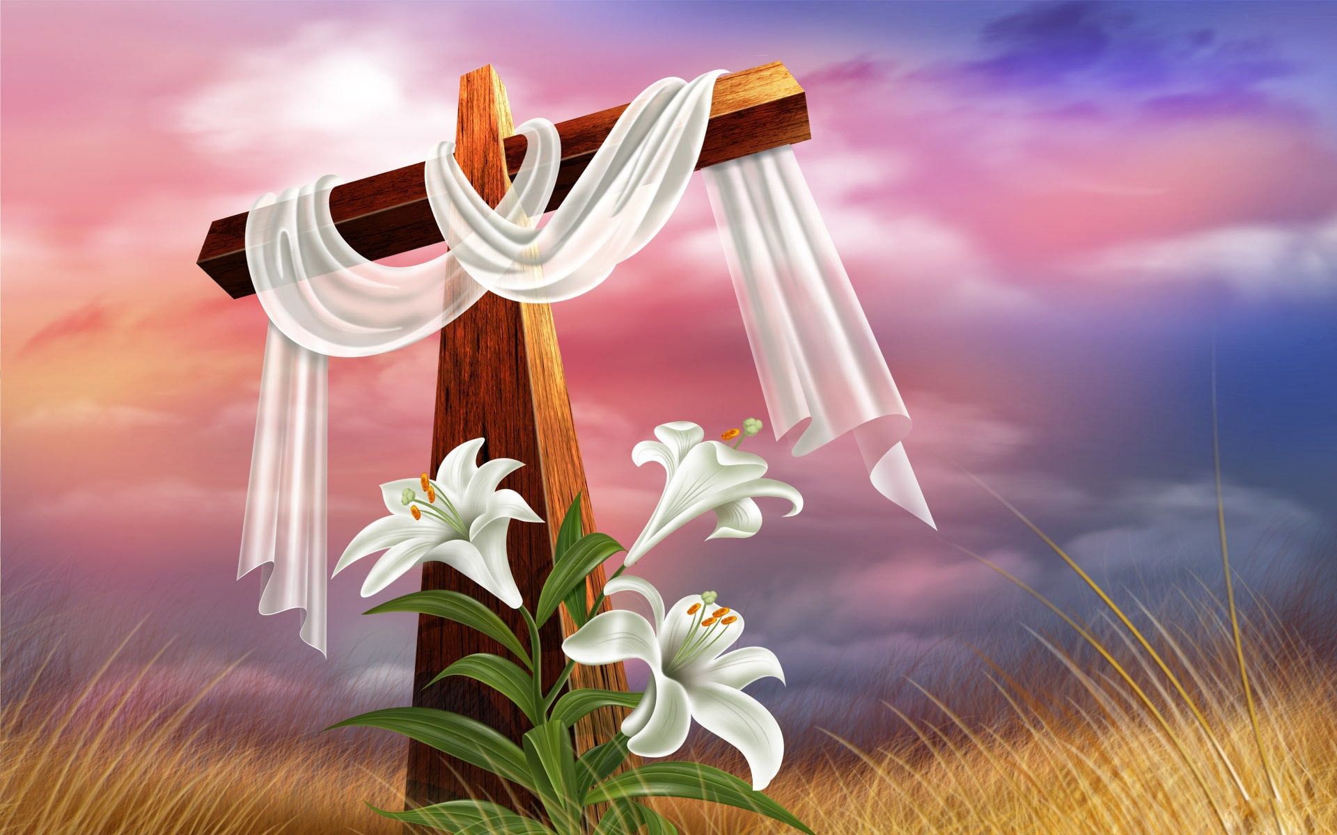 jesus, Easter, holiday, holidays, cross, 1920x1200, 1080P, hd good friday, HD Wallpaper