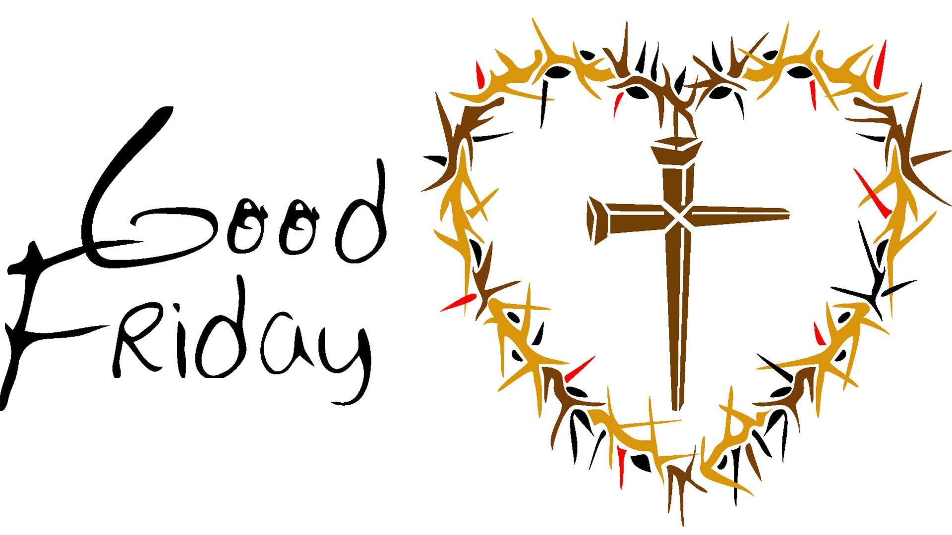 1080P, good friday, ultimate, heart, easter, jesus, 3d and abstract, nails, thorns, cross, love, HD Wallpaper