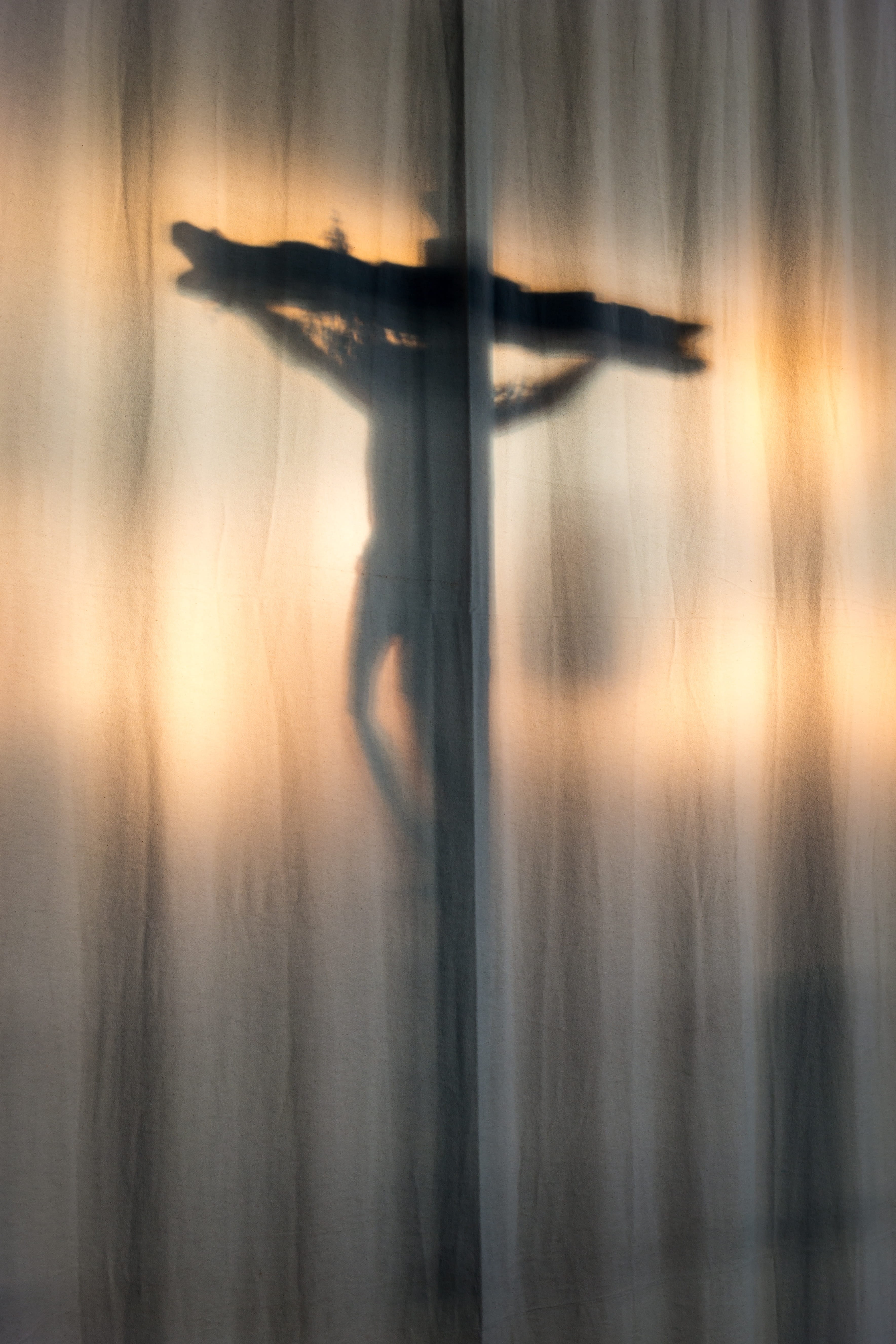 jesus christ, faith, outdoors, sunlight, shadow, cross, day, one person, real people, window, nature, christ cross, silhouette, unrecognizable person, church cross, Phone HD Wallpaper
