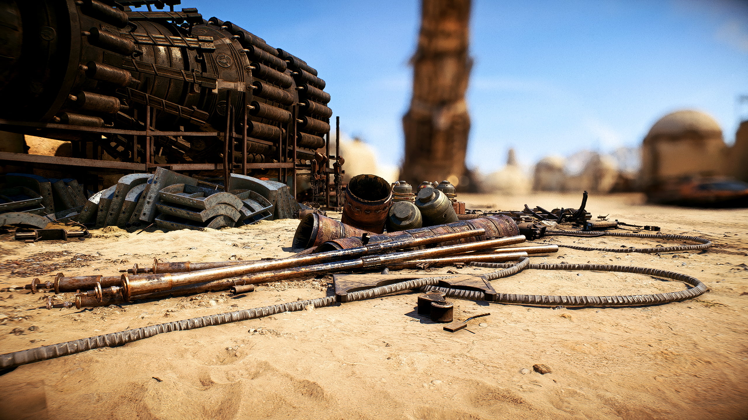 Tatooine (Star Wars), 2K, Star Wars Battlefront II (2017), Junkyard, Star Wars, HD Wallpaper