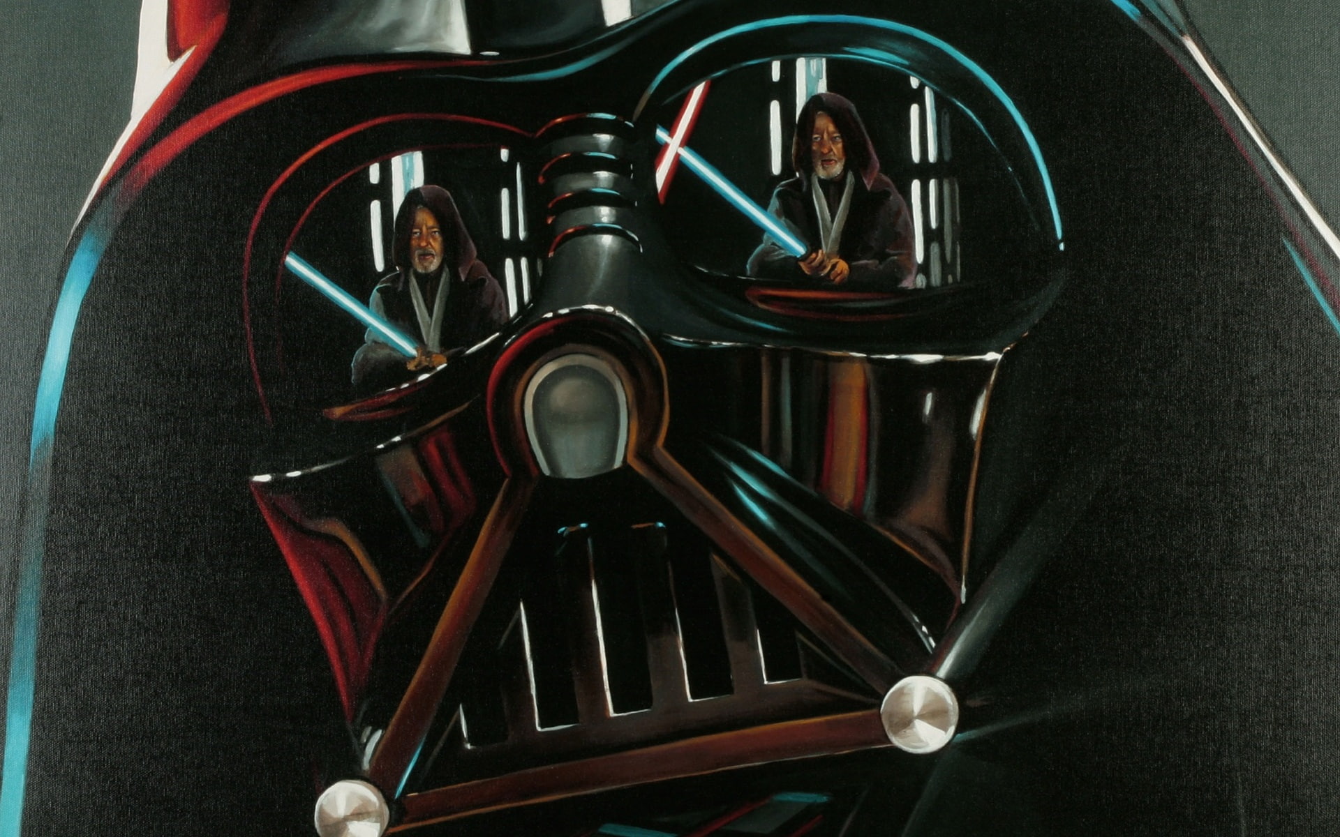 px, 1920x1200 px, art, vader, kenobi, abstract, Obi, wars, wan, Star Wars, x, star, 1080P, minimalistic, Wan Kenobi, hd, darth, Darth Vader, HD Wallpaper