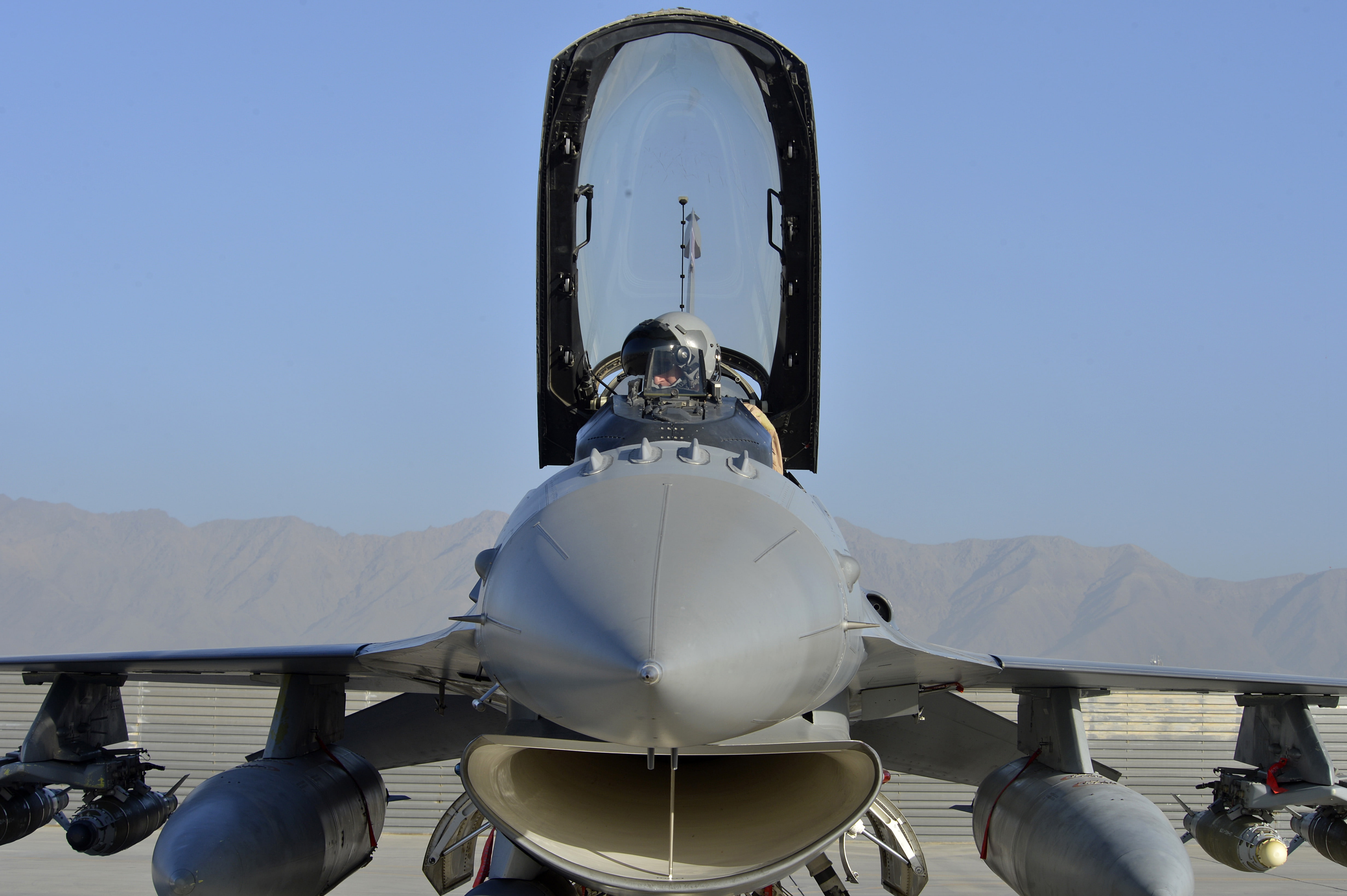 fighter plane, airplane, mountain range, mountain, mode of transportation, nature, air force, day, military, plane, outdoors, clear sky, aerospace industry, HD Wallpaper