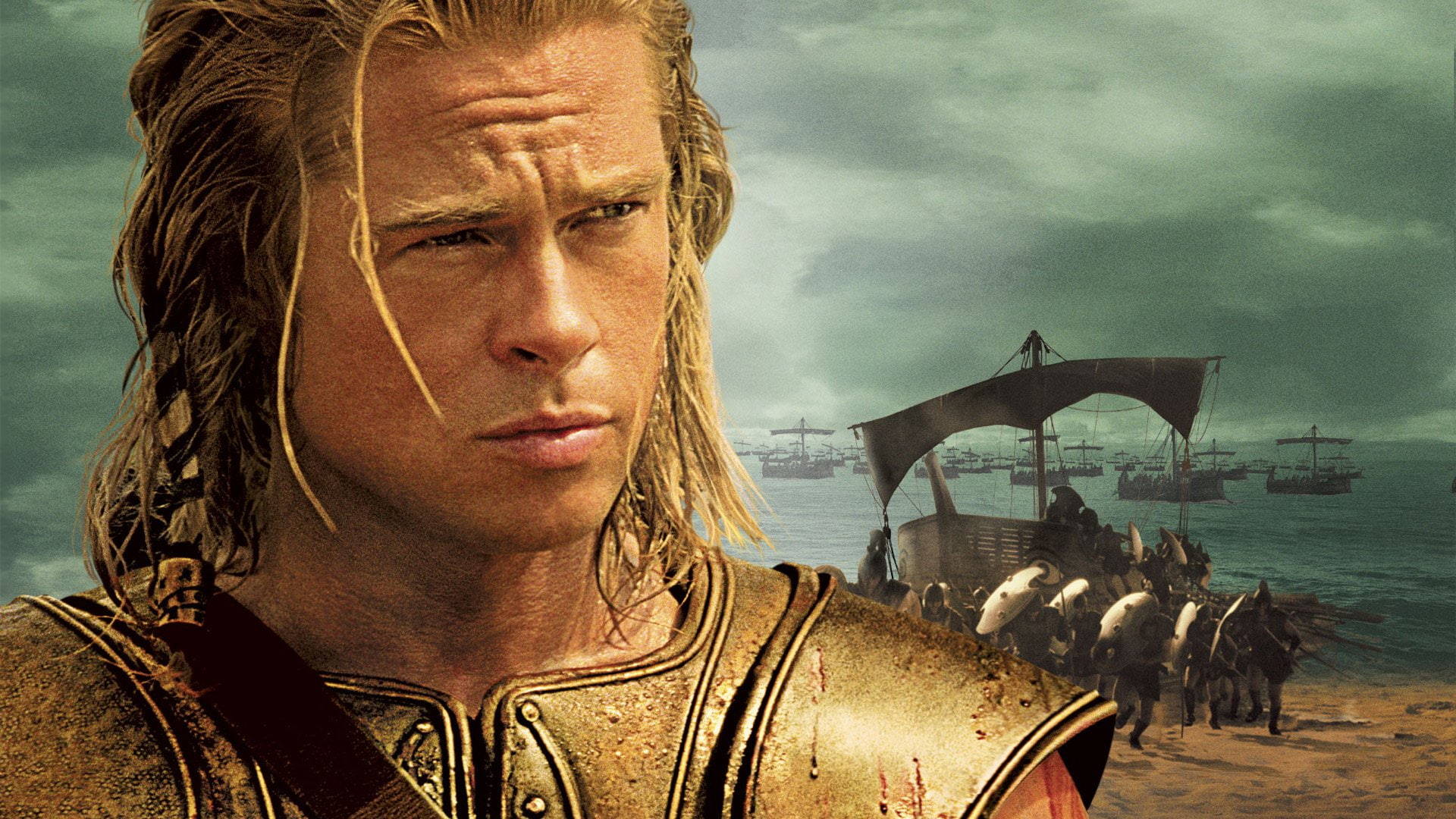 Troy, Brad Pitt, Movie, 1080P, HD Wallpaper