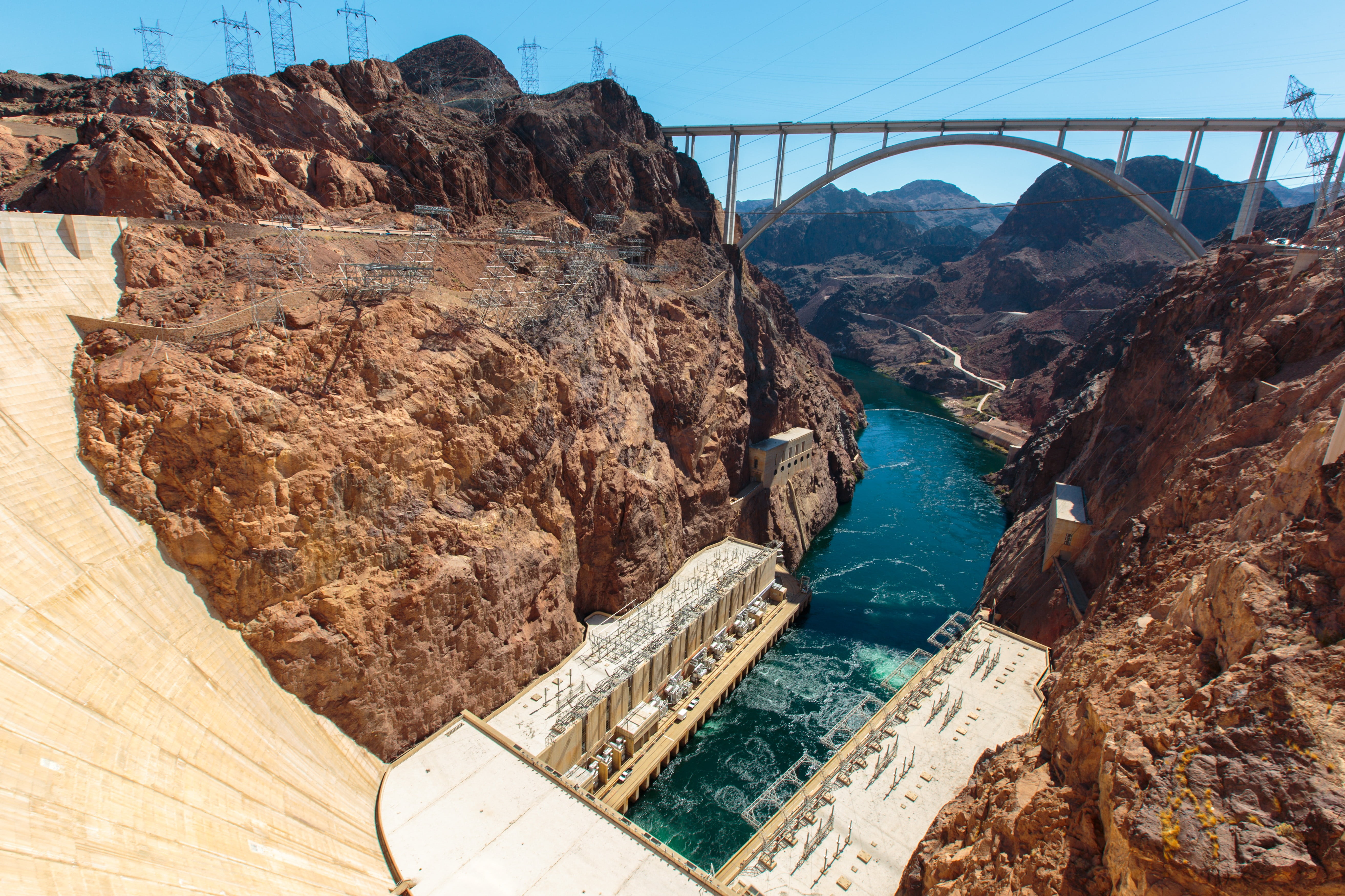 electrical, solid, hoover, scenic, environment, plant, colorado River, nevada, arch, industry, engineering, hydroelectric, bay, rock - object, hydroelectric Power, HD Wallpaper