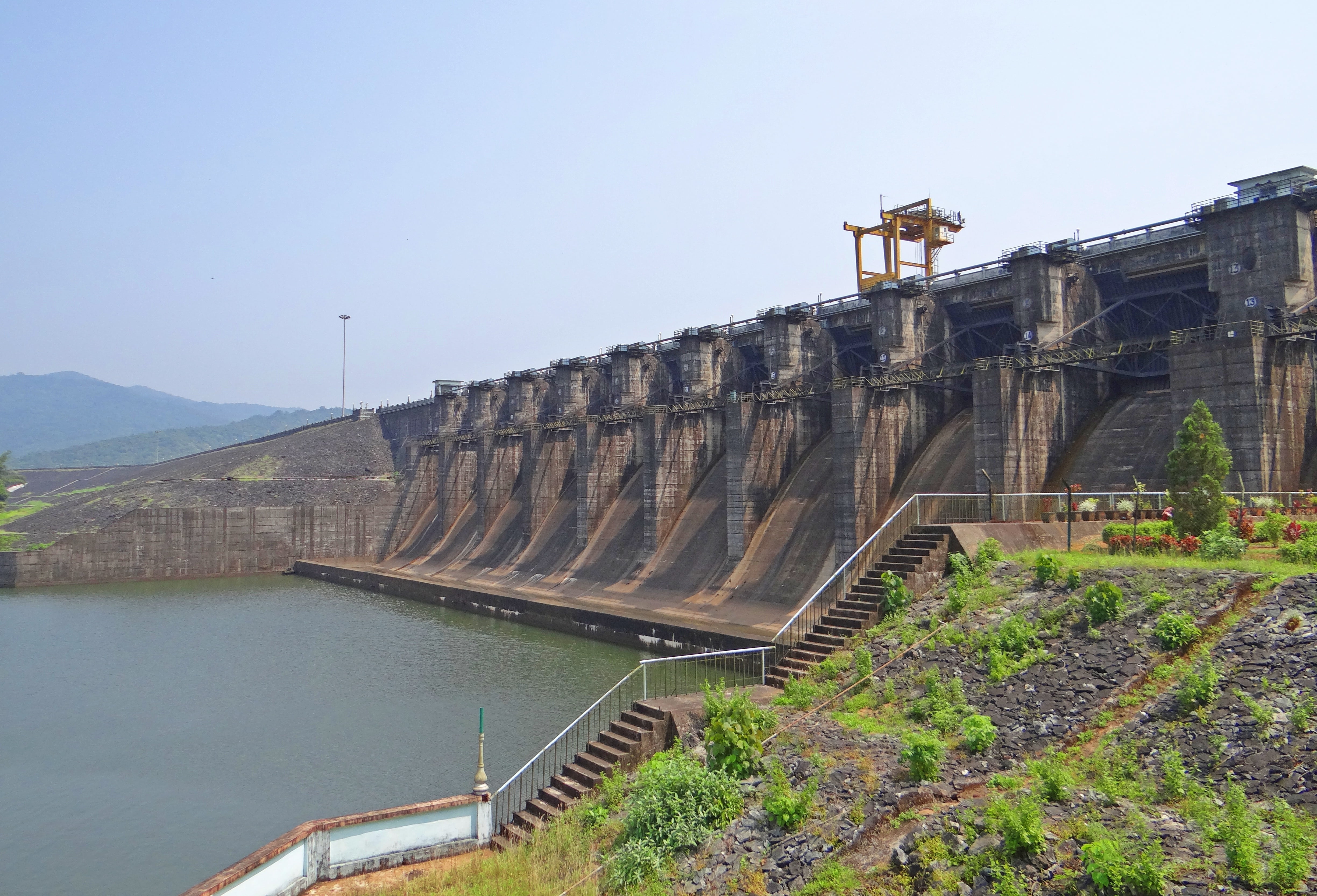 hydroelectric Power, environment, day, sky, nature, river, environmental conservation, kadra dam, 4K, hydroelectric Power Station, water, mountain, beauty in nature, HD Wallpaper