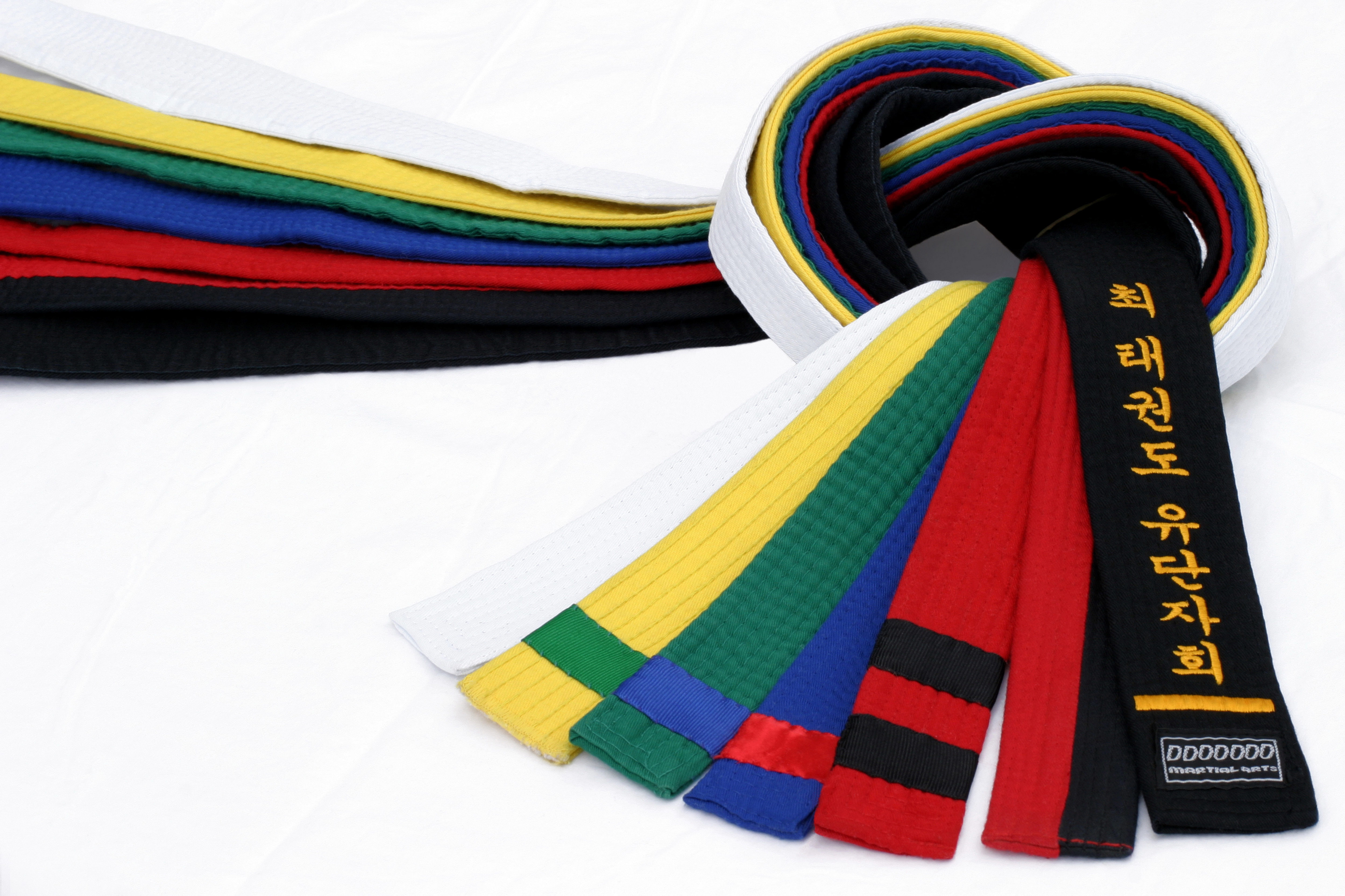 art and craft, fashion, maturation, flag, stage, striped, belts, industry, understanding, in a row, karateka, close-up, courage, paper, white, group of objects, HD Wallpaper