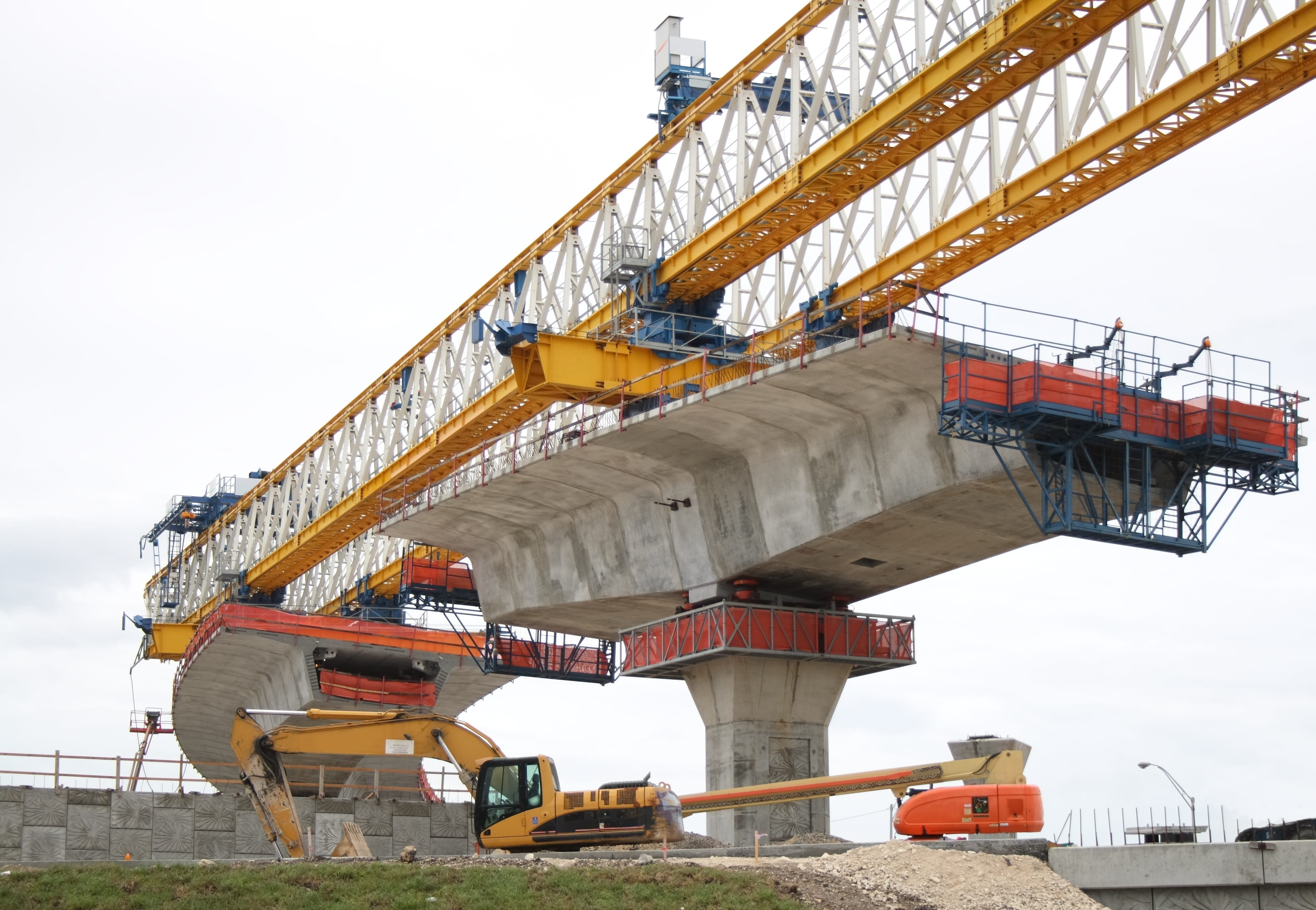 nature, bridge - man made structure, construction industry, construction site, connection, built structure, no people, 2K, civil works, mode of transportation, HD Wallpaper
