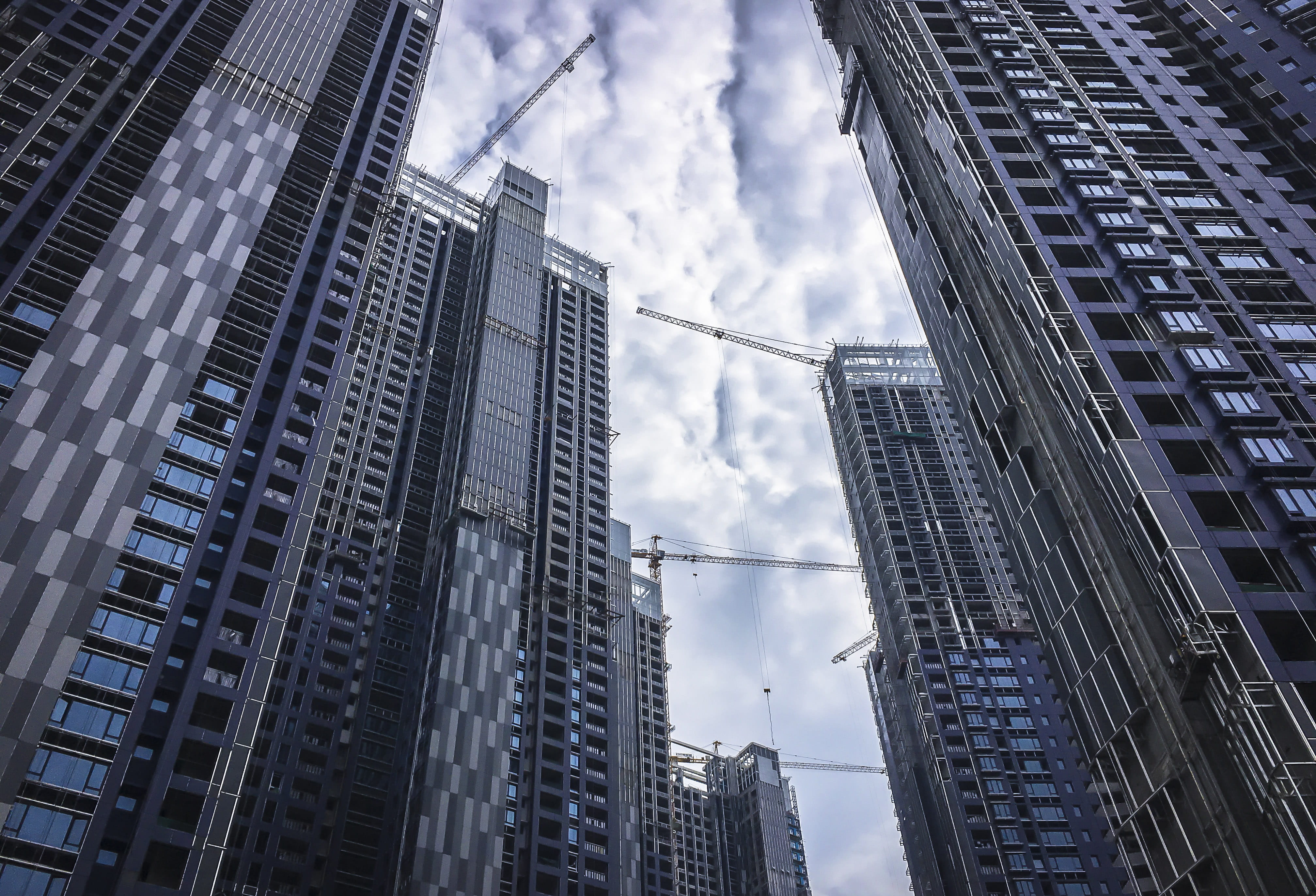 city life, city, skyscraper, architecture, steel, no people, cloud - sky, nature, tall - high, built structure, tower, appartment, low angle view, building exterior, HD Wallpaper