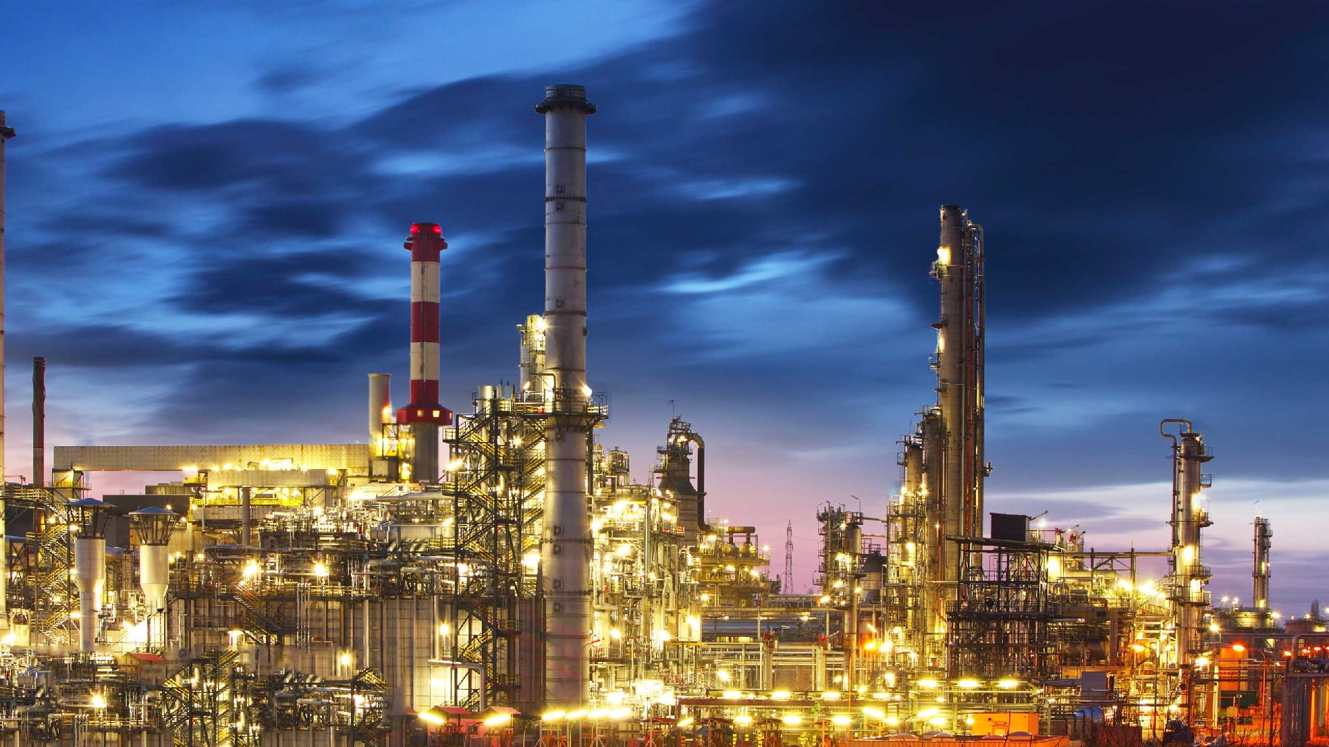 distillation, business, industry, fuel and power generation, refinery, illuminated, environment, built structure, oil refinery, nature, energy, architecture, HD Wallpaper
