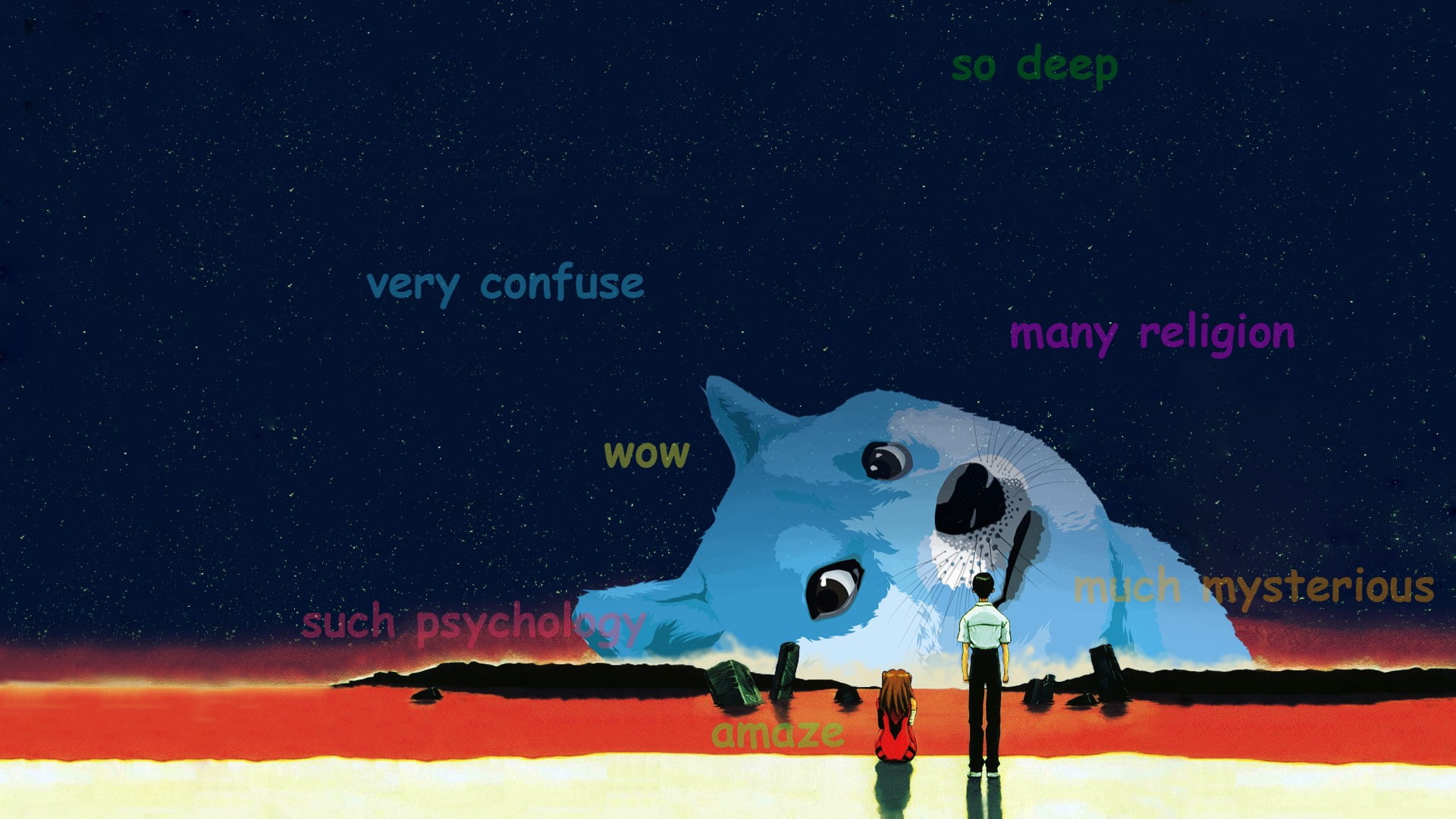 1080P, anime, Doge, HD Wallpaper