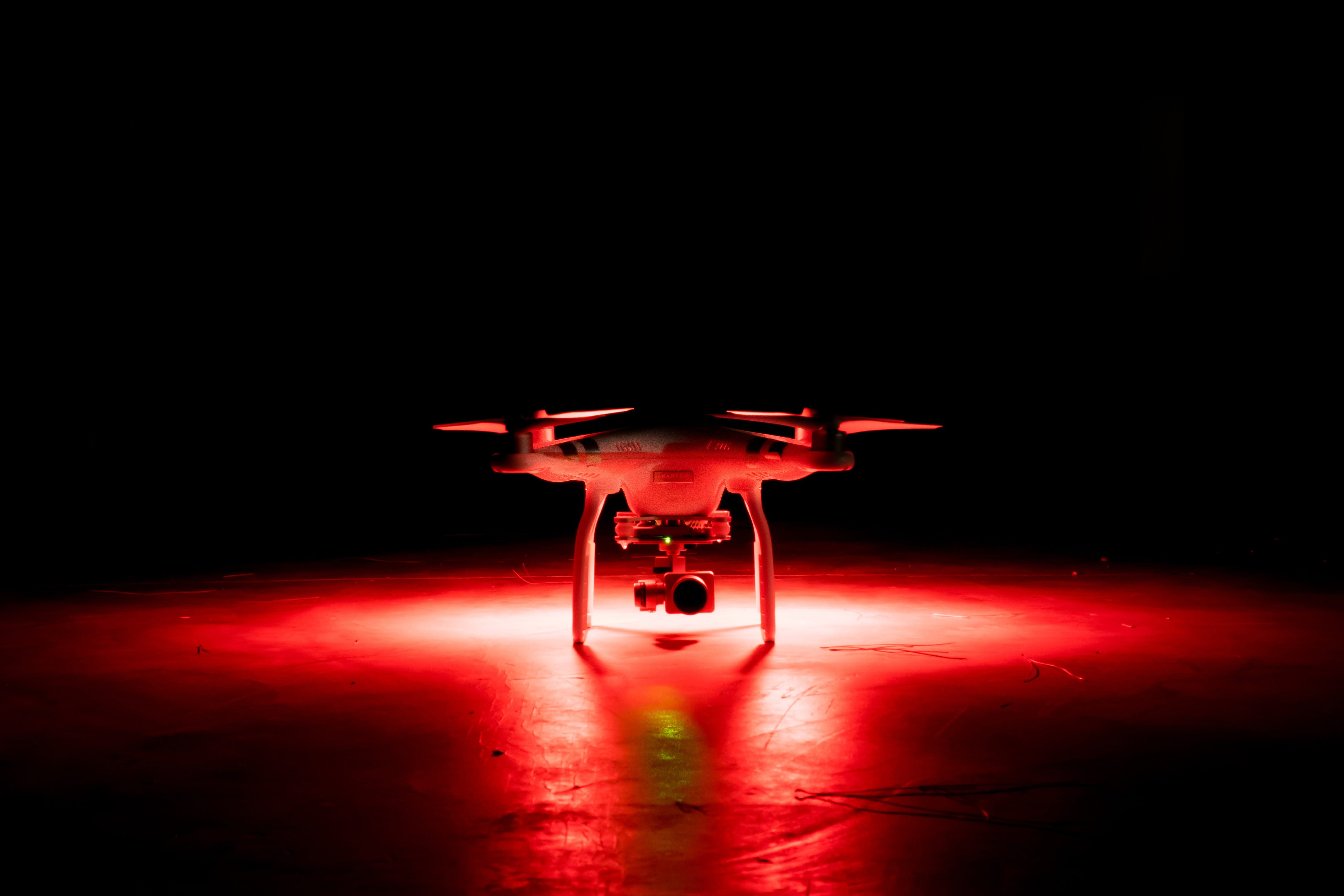 night, fitted, absence, drone, spotlight, technology, flooring, stage, vehicle, evil, indoors, light - natural phenomenon, no people, single object, shot, HD Wallpaper