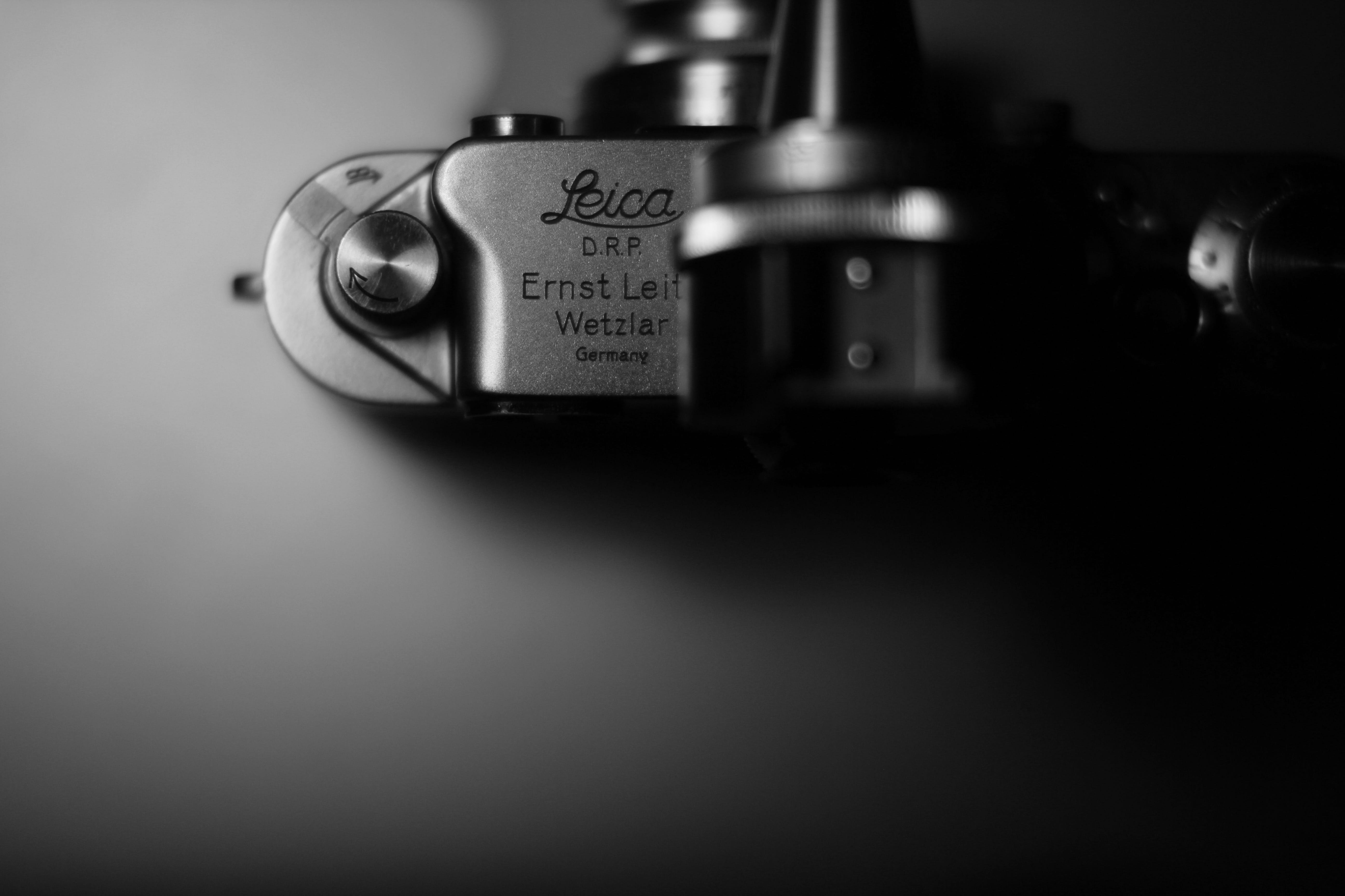 tech, industry, photography, close-up, studio Shot, film, camera, black Color, single Object, metal, leica, leitz, equipment, 5K, closeup, antique, camera body, HD Wallpaper