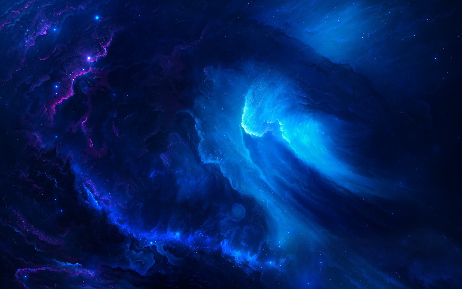pattern, textured, science, sky, blue, power in nature, nebula, digital art, astronomy, abstract backgrounds, outdoors, full frame, night, artwork, abstract, HD Wallpaper
