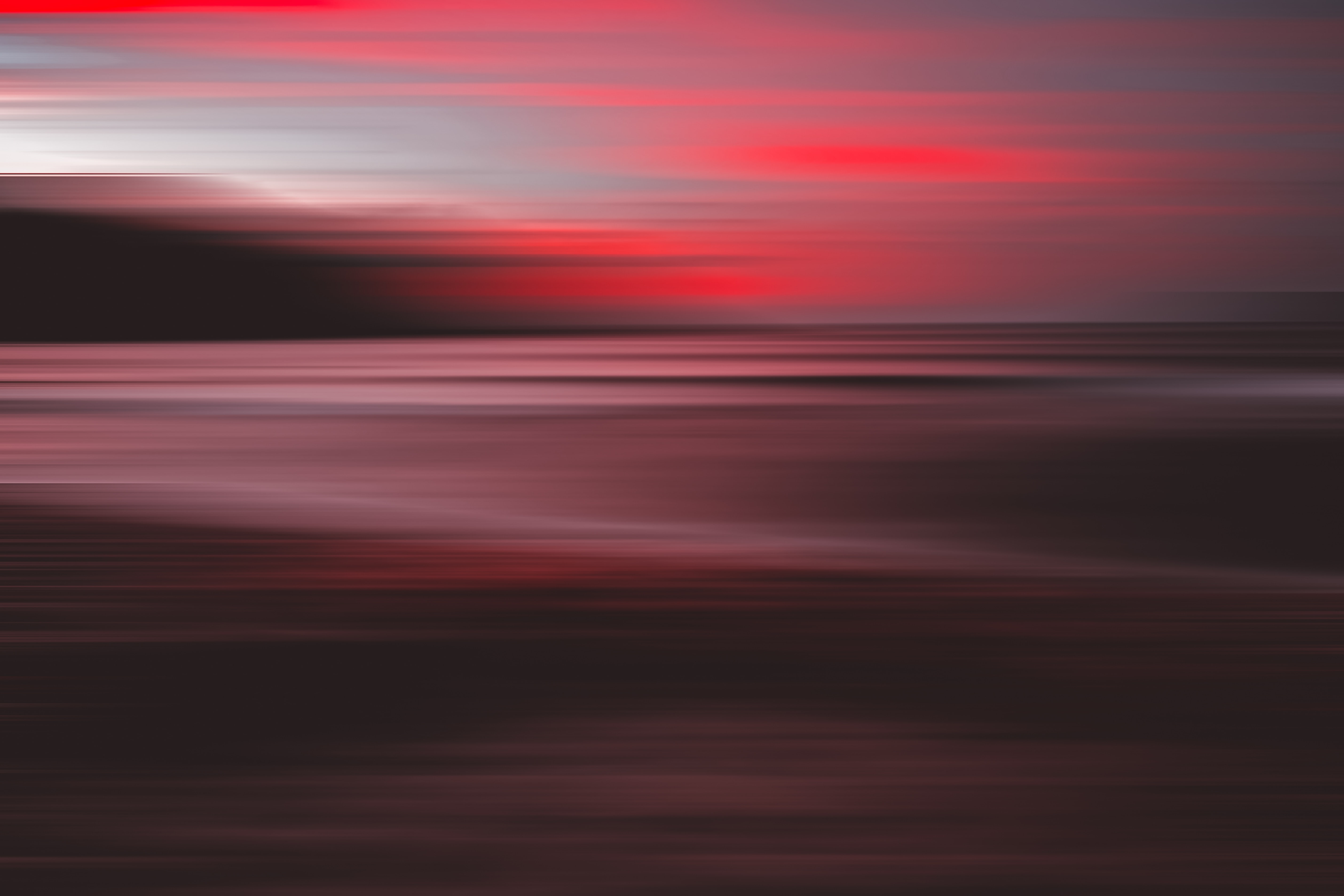 hd, sunrise, 4k, minimalism, water, red, nature, beach, sunset, light - natural phenomenon, colored background, minimalist, night, beauty in nature, light, HD Wallpaper