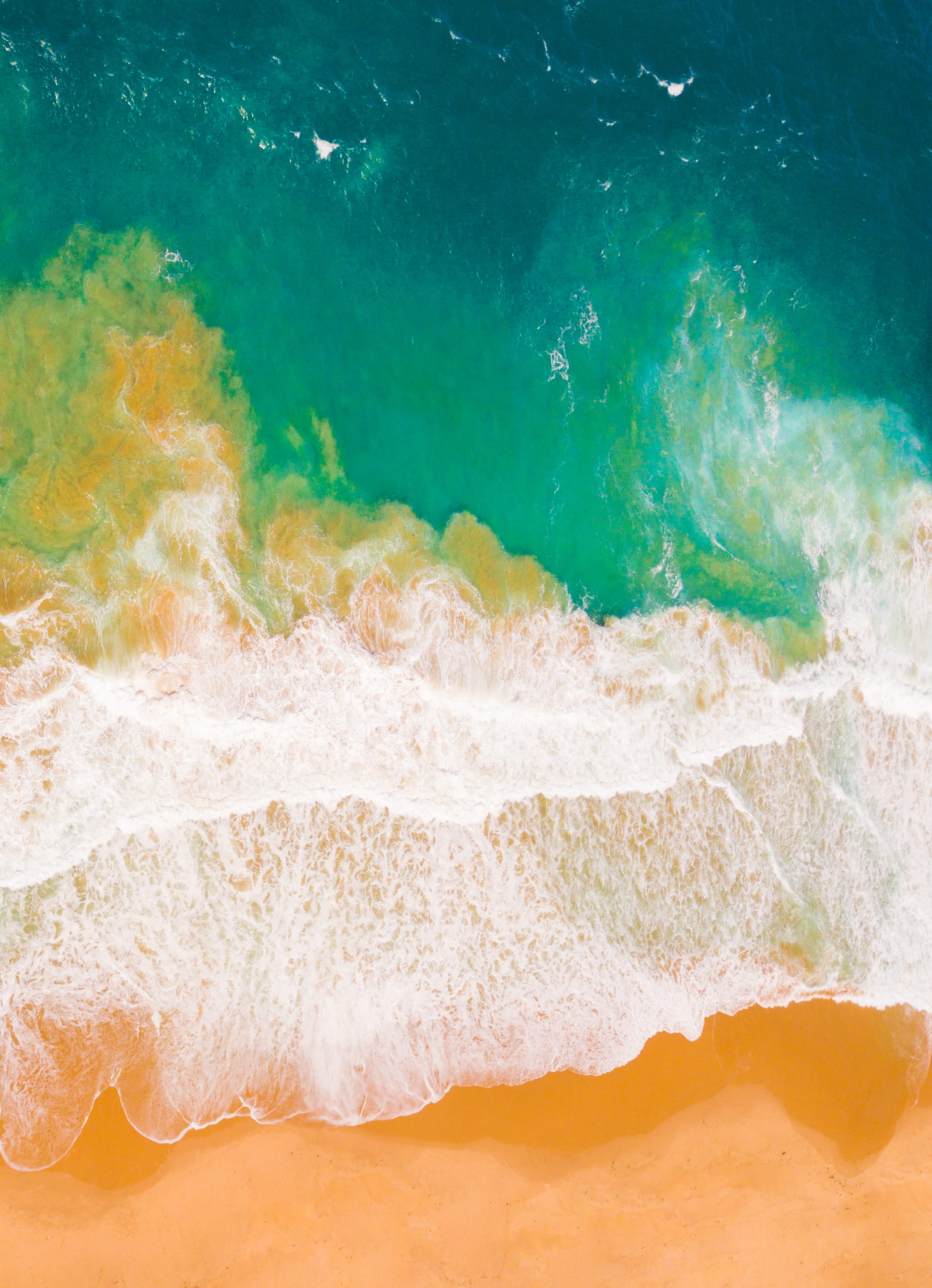 blue, sand, island, scenics, beach, splashing, wave, portrait, vacations, surf, outdoors, idyllic, backgrounds, foam, 2K, sky, sunny, landscape, view, Phone HD Wallpaper
