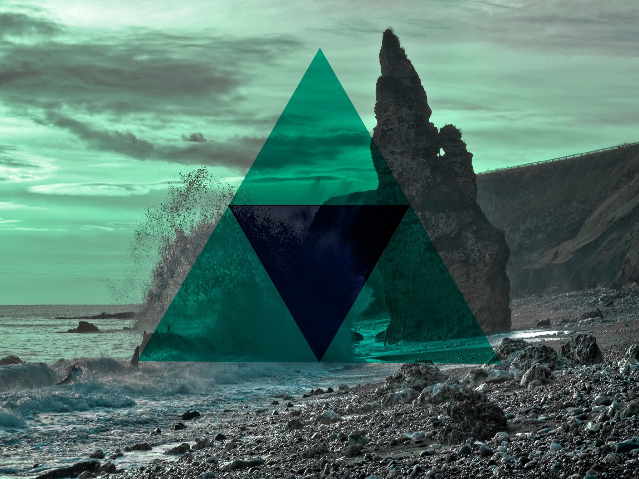 mario, Bay, hd, art, px, sea, x, 1080P, Triangle, video, minimalism, rock, 2048x1536 px, games, Landscape, beach, HD Wallpaper