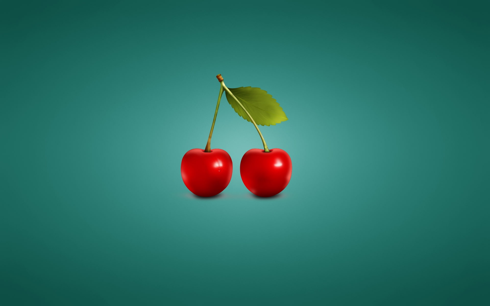 cherry, minimalistic, cherries, fruits, food, 1080P, HD Wallpaper