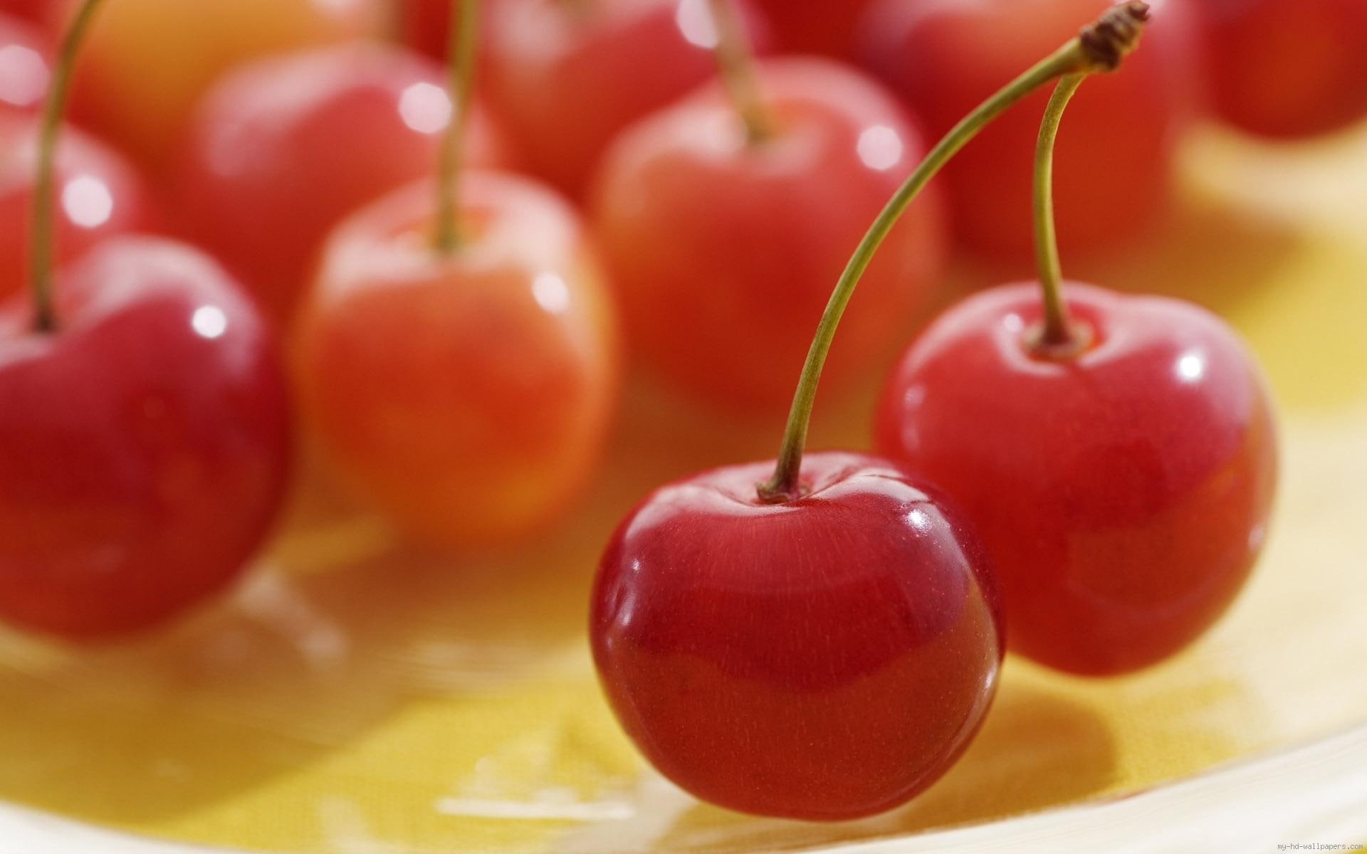 1080P, fruits, food, lot, fruit, cherry, red, nature, HD Wallpaper