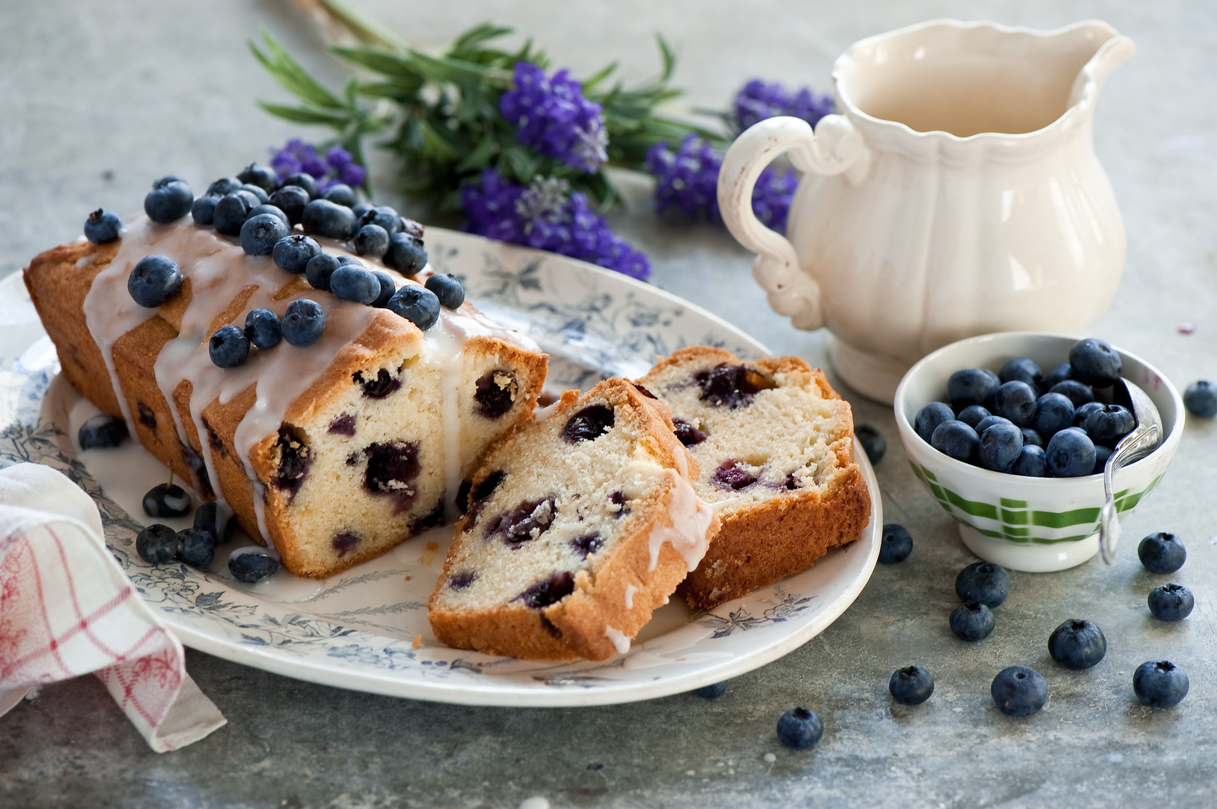 fruit, 4K, cake, food, blueberries, HD Wallpaper