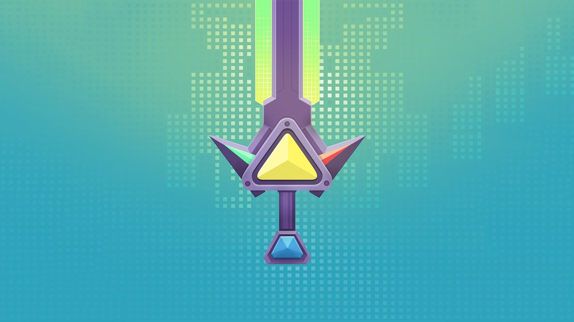 indoors, untitled, colored background, geometric shape, symbol, triangle shape, Summoners Rift, Heimerdinger , close-up, wall - building feature, creativity, HD Wallpaper
