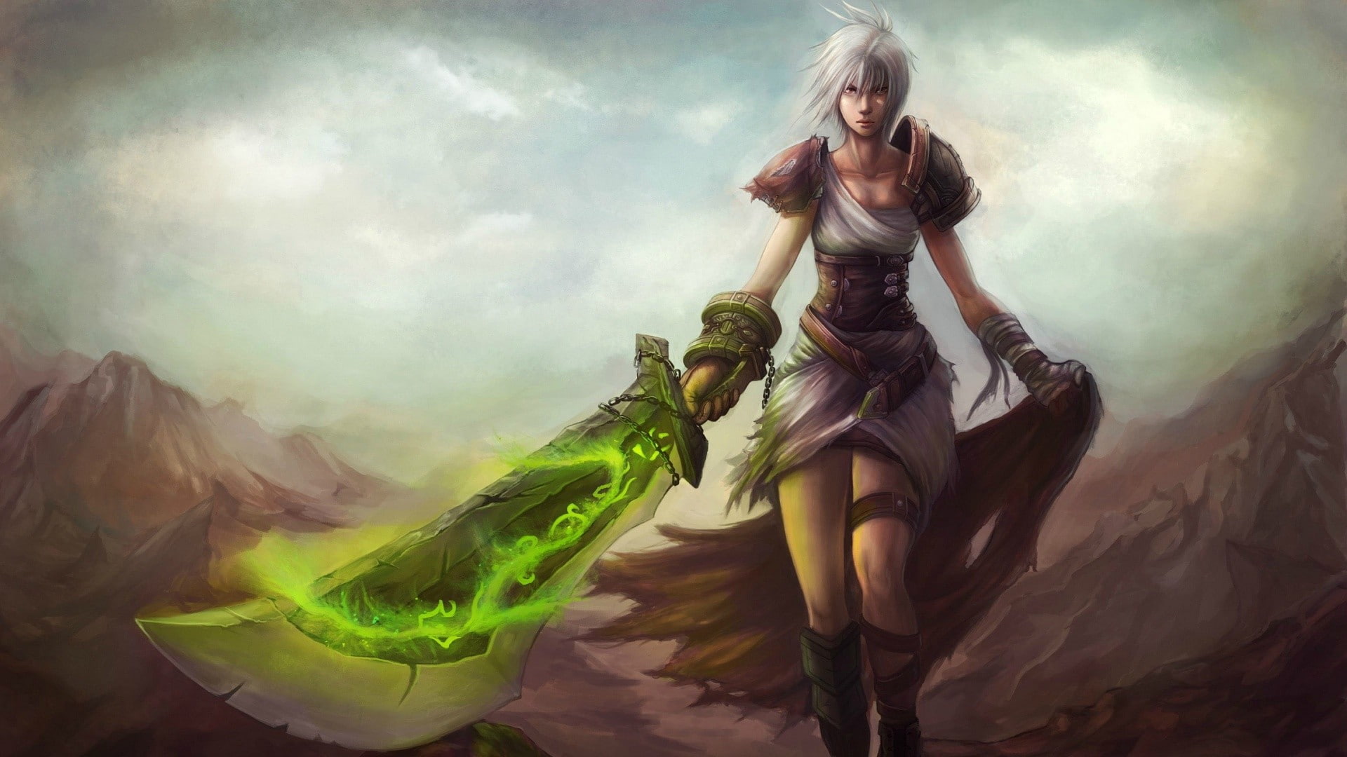 1080P, Riven, League of Legends, HD Wallpaper