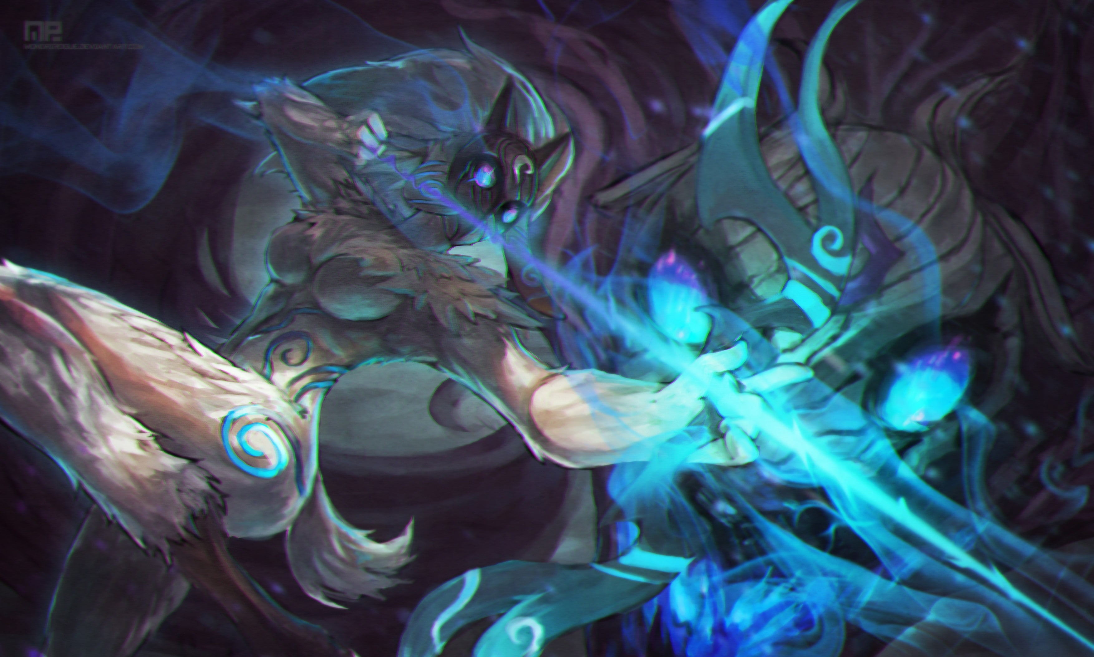 2K, Kindred, League of Legends, Nocturne, HD Wallpaper