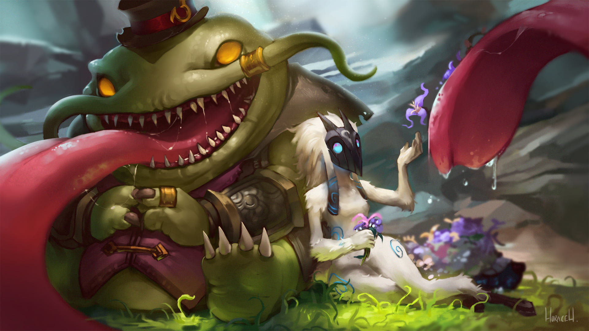 League Of Legends, 1080P, Kindred (League of Legends), Tahm Kench (League of Legends), Video Game, HD Wallpaper