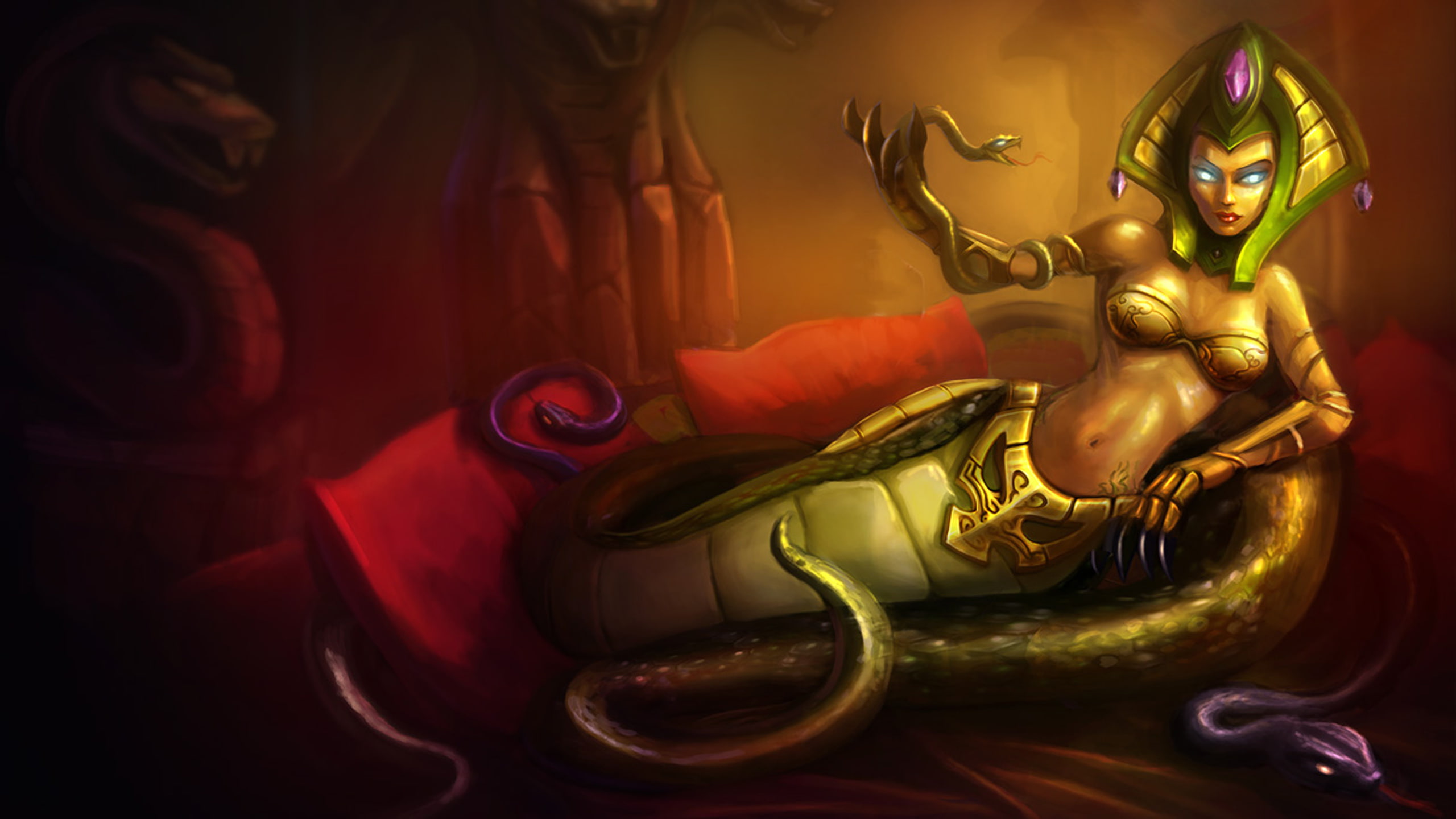 woman, hd, snake, cassiopeia, 2K, league, queen, skin, legends, HD Wallpaper