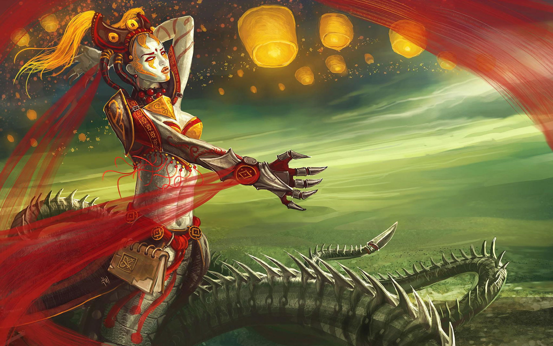 artwork, medusa, legends, 1080P, league, snakes, queen, hd, game, cassiopeia, HD Wallpaper