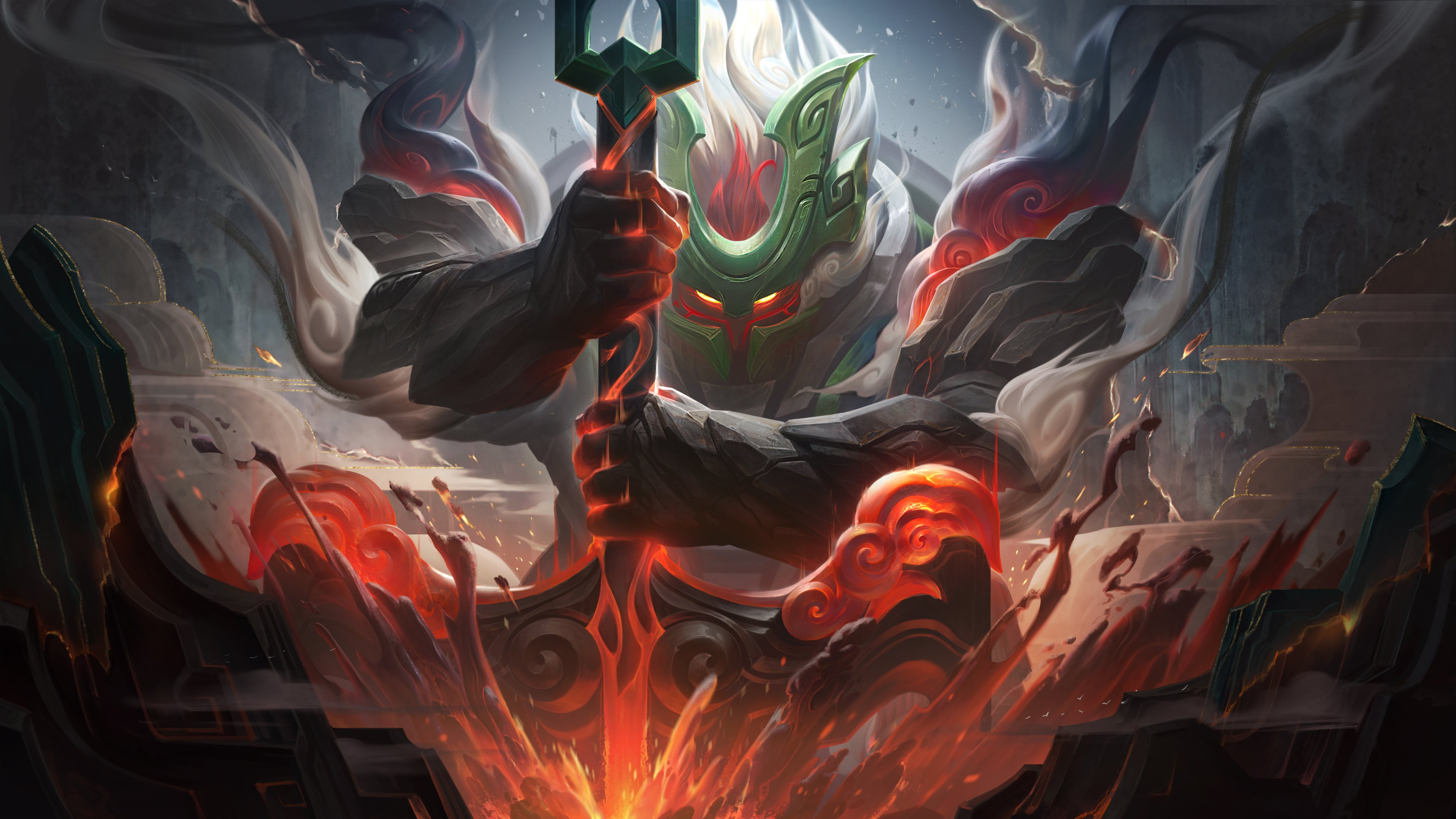 Nautilus, Nautilus (League of Legends), League of Legends, Support (League Of Legends), Riot Games, Chinese, sup, 4K, HD Wallpaper