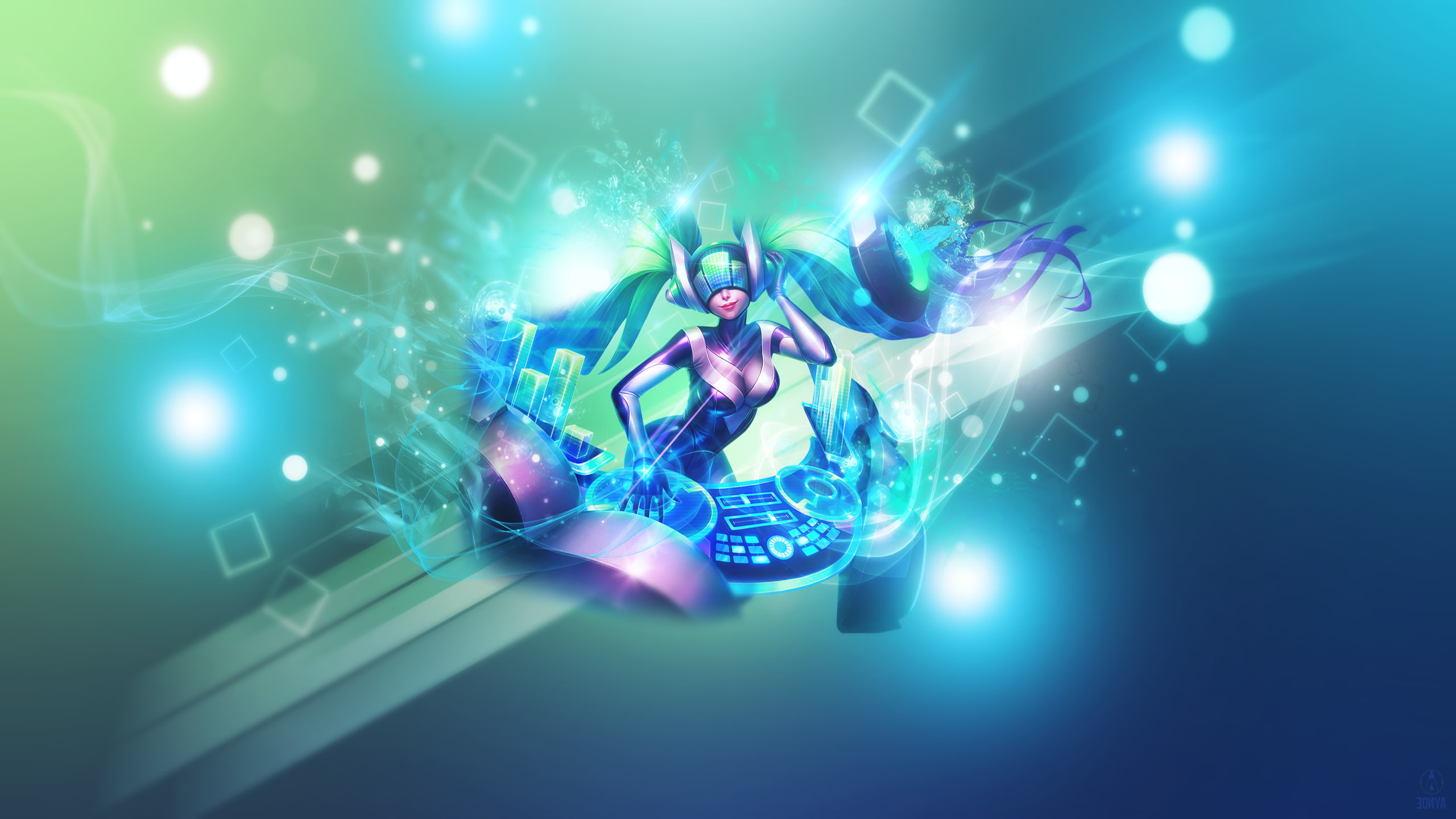 glowing, League Of Legends, blue, light, technology, 2K, music, Support, spotlight, enjoyment, one person, connection, electric light, performance, illuminated, HD Wallpaper