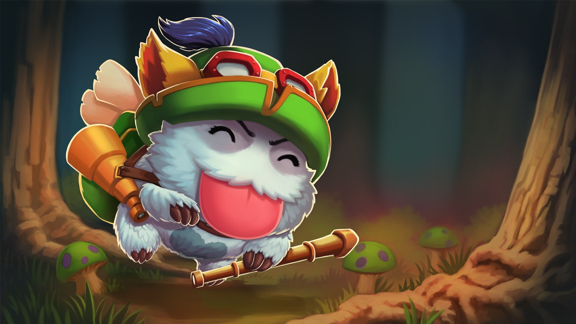 Poro, Teemo, 1080P, League of Legends, HD Wallpaper