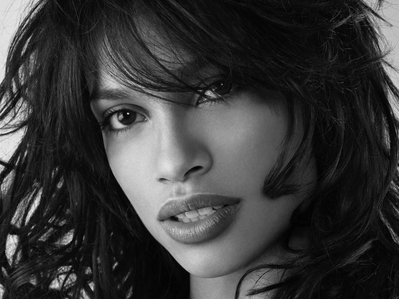 face, dawson, females, eyes, monochrome, rosario, actress, babes, girls, greyscale, 720P, women, HD Wallpaper
