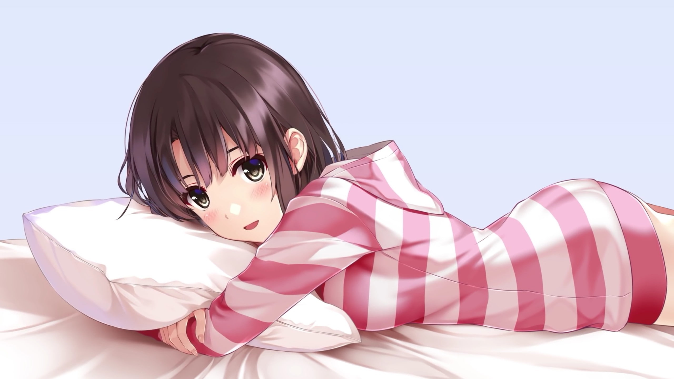 short hair, 2K, anime girls, Megumi Katou, anime, Saenai Heroine no Sodatekata, Katou Megumi, brunette, brown eyes, HD Wallpaper