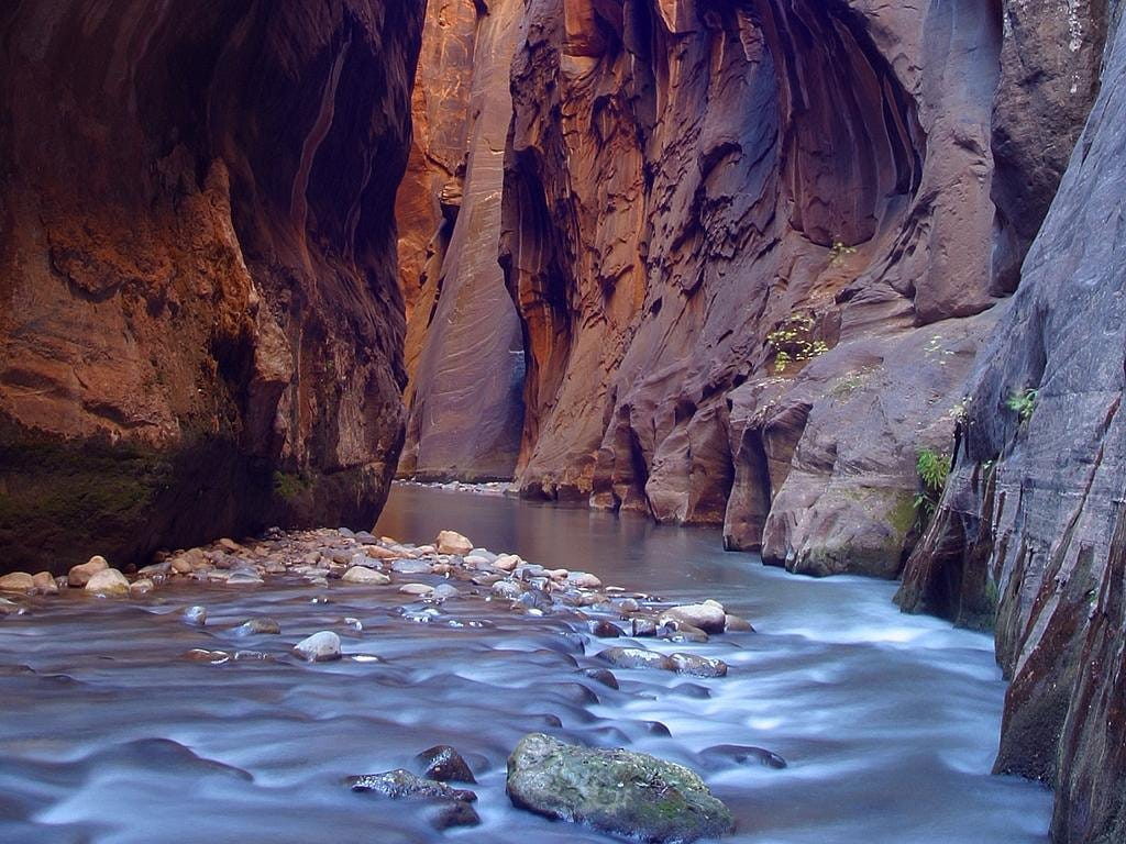 rock, mountains, motion, solid, riverbed, beauty in nature, narrow, eng, usa, rock - object, no people, utah, idyllic, scenics - nature, national park, HD Wallpaper