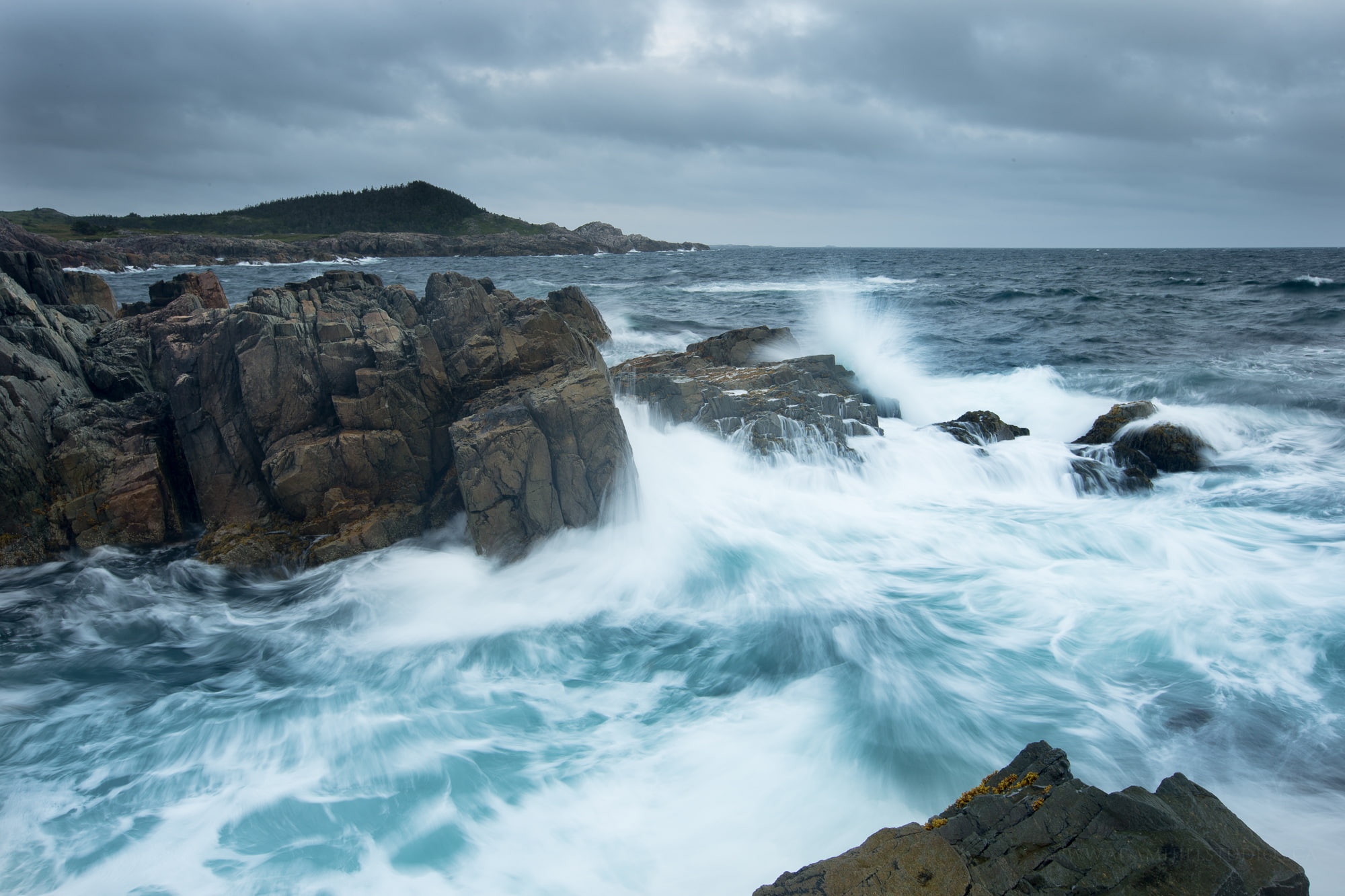 coast, rocks, Atlantic Ocean, the ocean, Cape Breton Island, Canada, 1080P, the island of Cape Breton, The Atlantic ocean, HD Wallpaper
