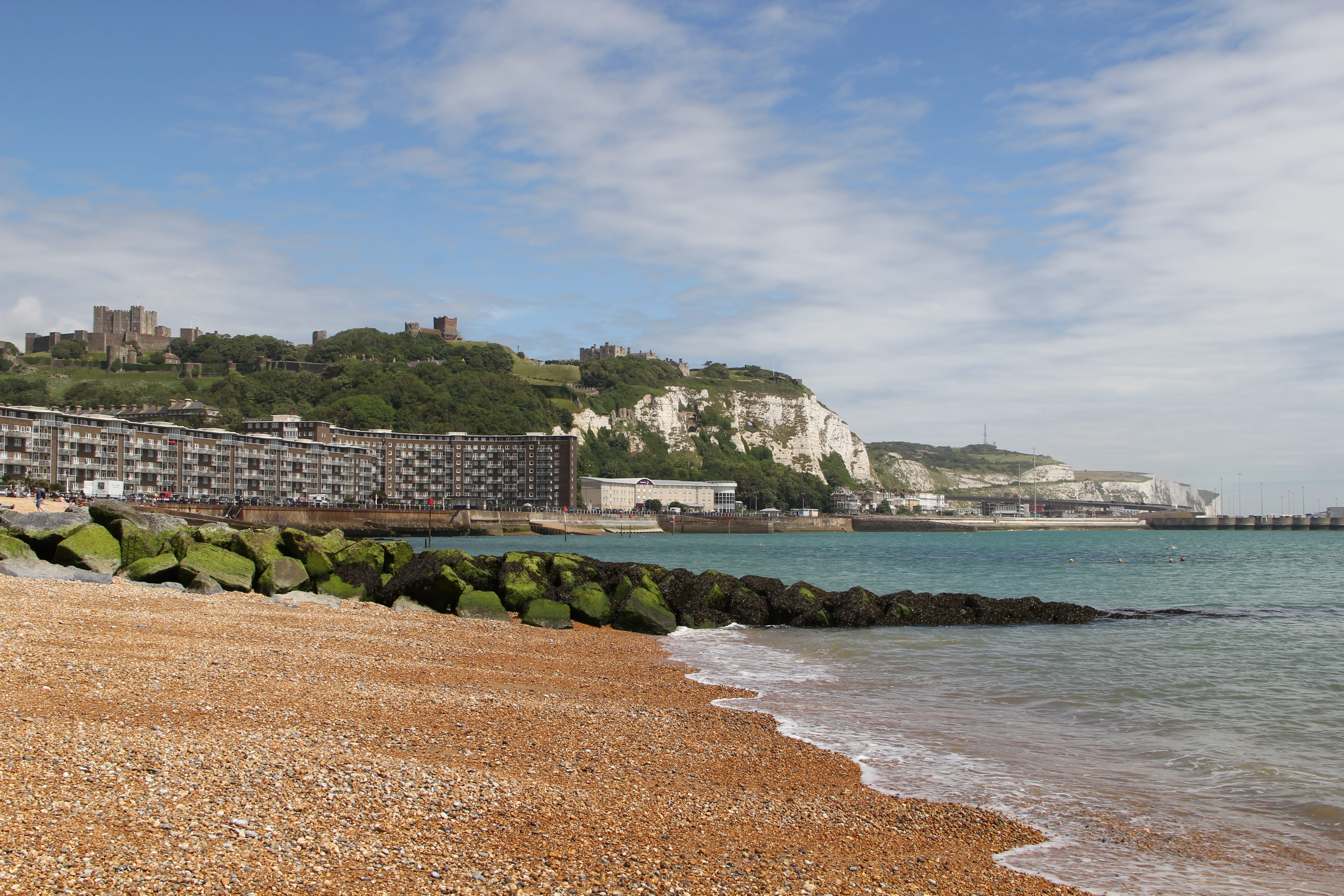 architecture, landmark, tranquility, Coast, plant, sea, ocean, shore, seascape, beach, english, Landscape, sky, built structure, land, england, cliff, seaside, HD Wallpaper