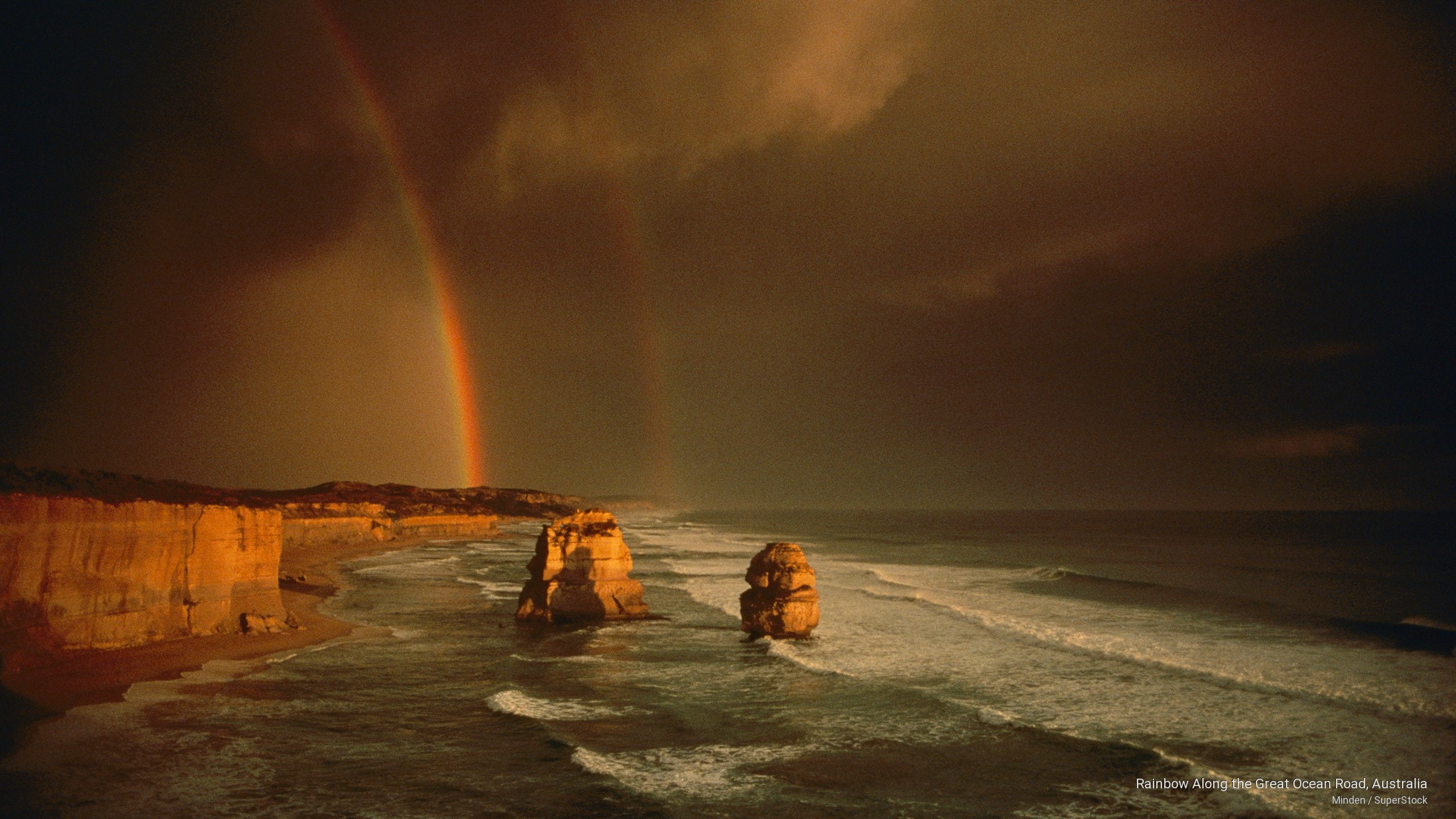 great, ocean, 2K, Weather, australia, along, rainbow, road, HD Wallpaper