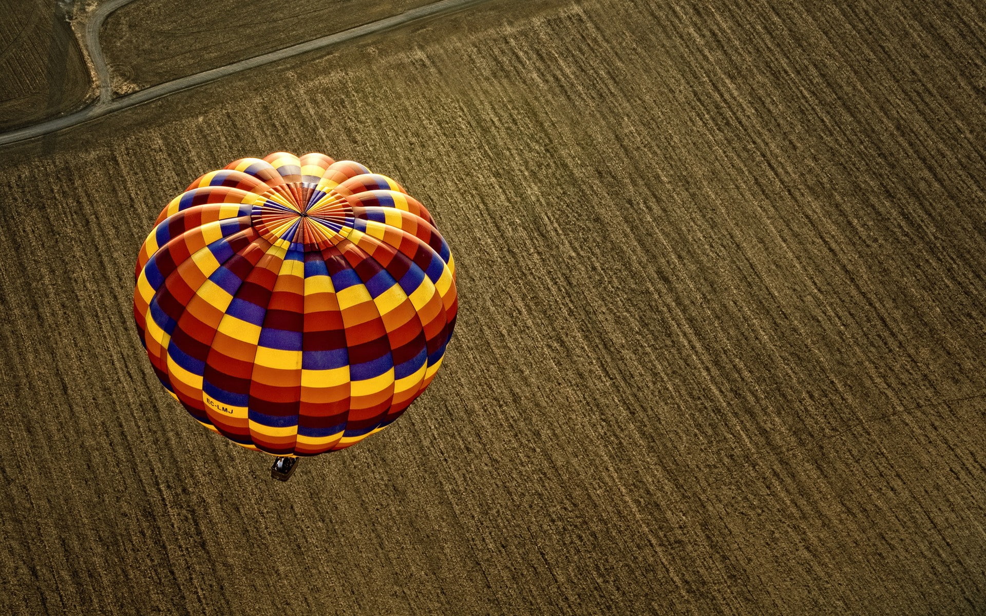 landscape, Cappadocia, aerial view, nature, field, hot air balloons, 1080P, top view, colorful, HD Wallpaper