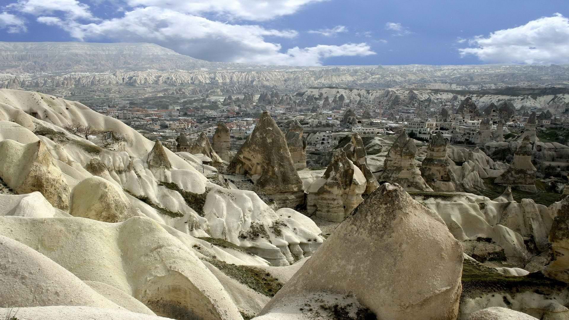 1080P, rock - object, cloud - sky, solid, nature, non-urban scene, scenics - nature, environment, travel destinations, no people, eroded, rock formation, HD Wallpaper