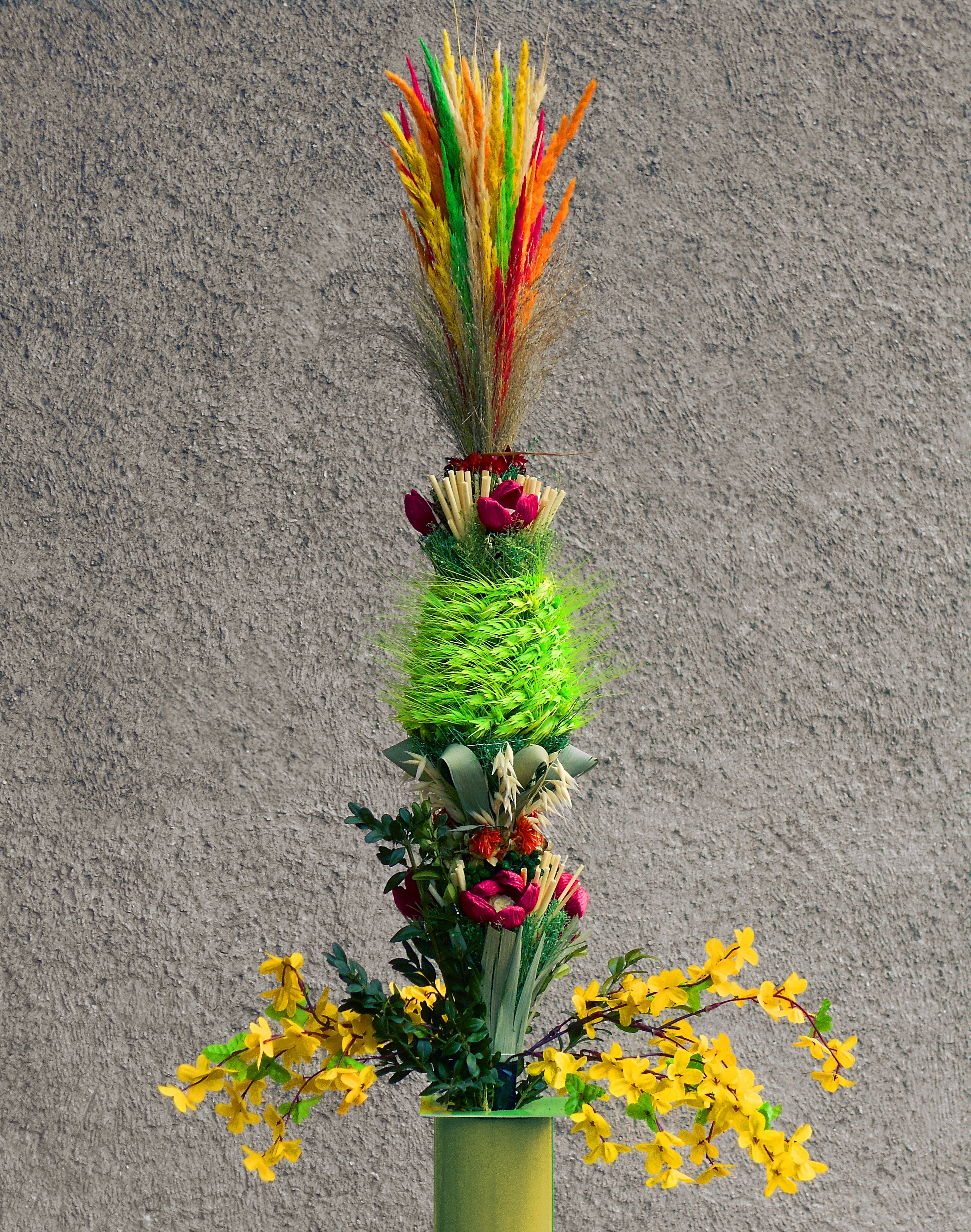 flower, easter palm, bunch of flowers, palm sunday, growth, flower head, ornament, 4K, beauty in nature, close-up, flowering plant, plant, freshness, flower arrangement, Phone HD Wallpaper