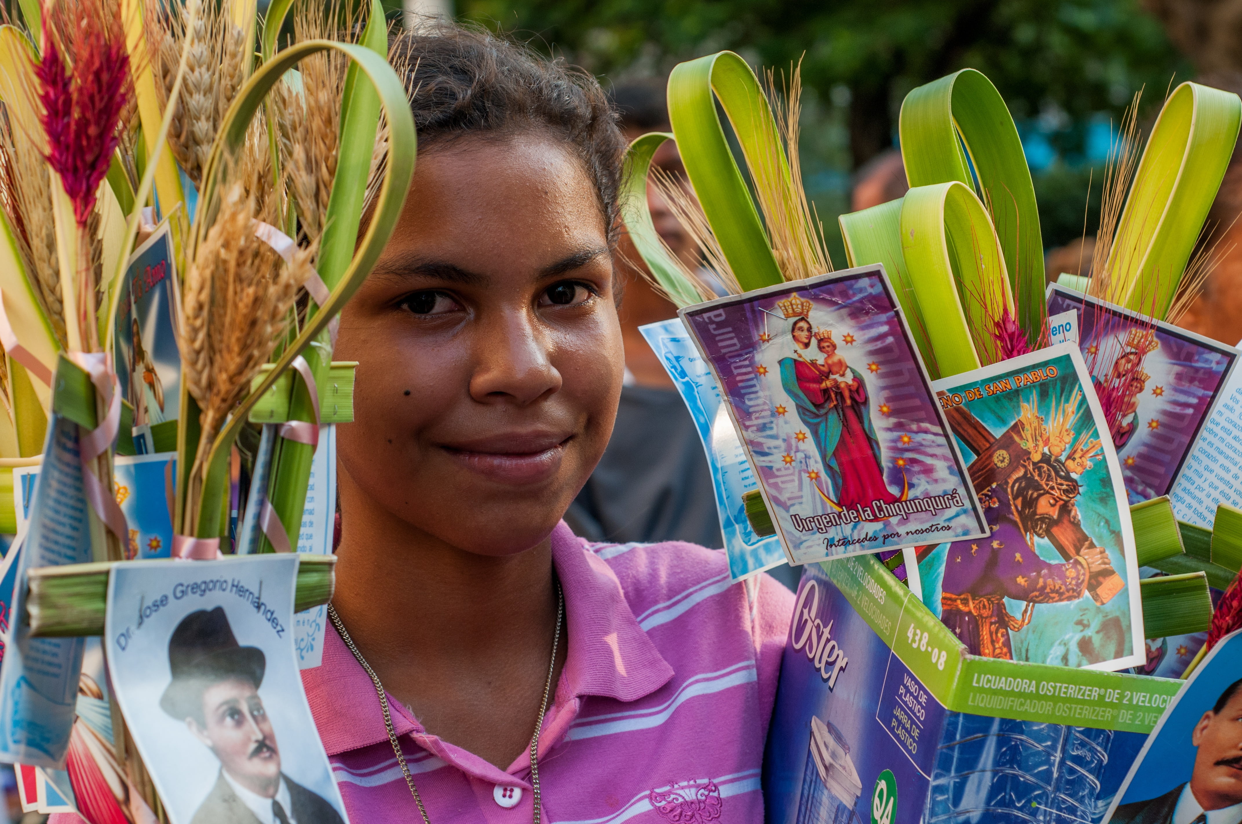 women, emotion, young adult, smiling, young, street, retail, portrait, front view, religious, females, holding, 4K, vendor, one person, palm sunday, hairstyle, HD Wallpaper