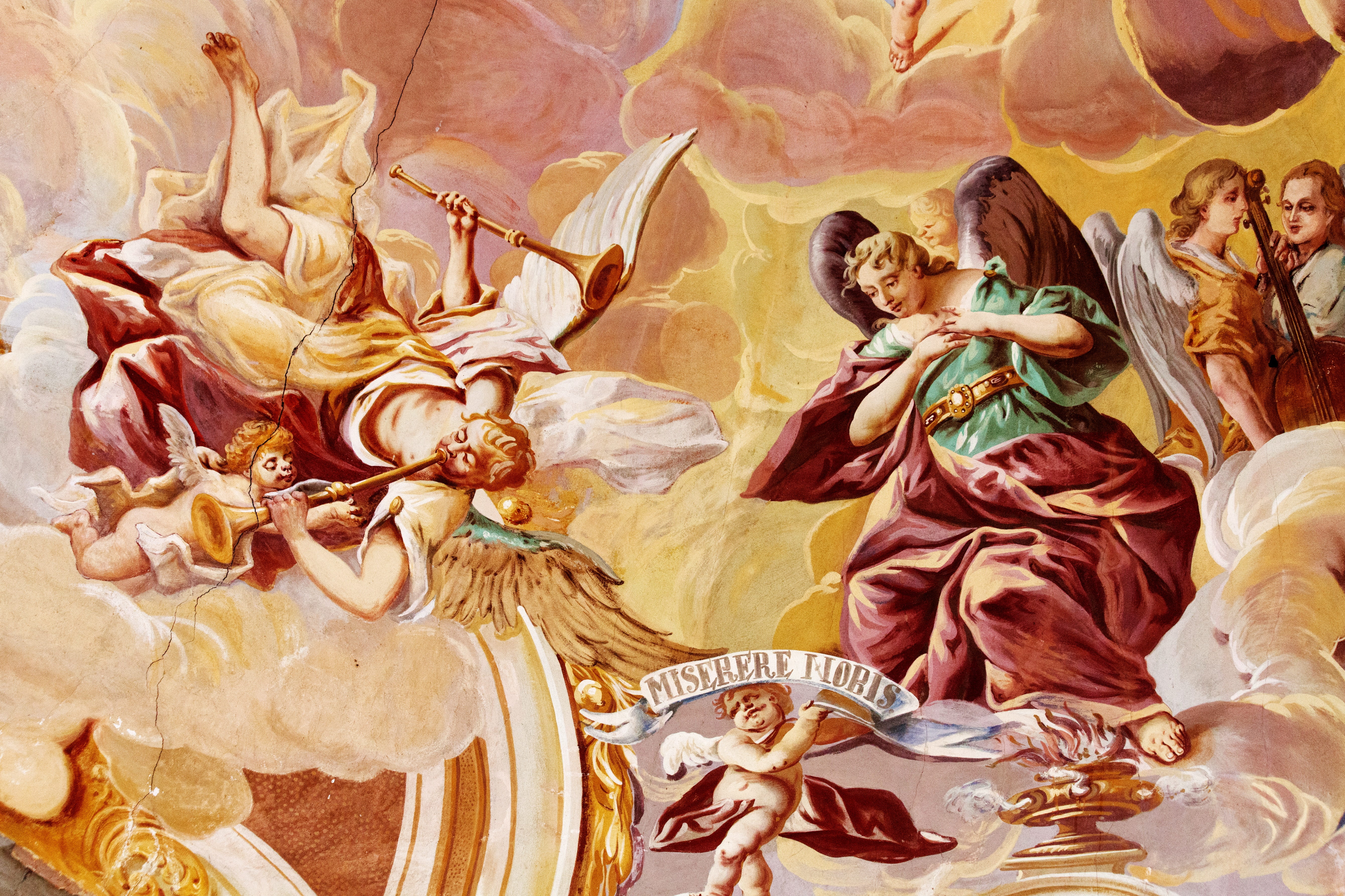 belief, 5K, female likeness, the past, human representation, art and craft, faith, craft, restoration, spirituality, creativity, chapel, painted image, HD Wallpaper