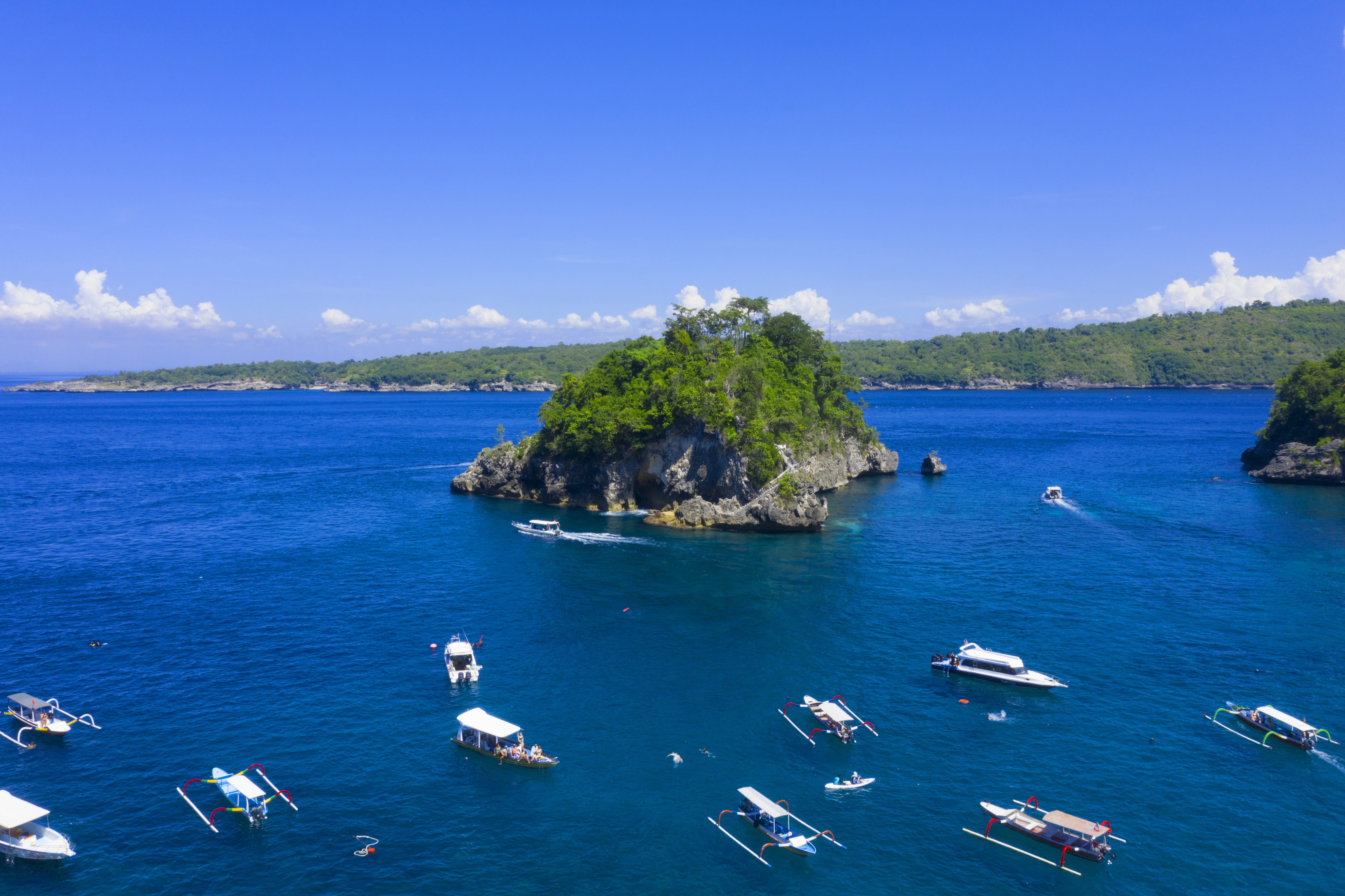 yacht, bali, nusa penida, sky, see, outdoors, travel, nature, mode of transportation, bay, scenics - nature, water, ocean, vacation, blue, wave, turquoise, HD Wallpaper