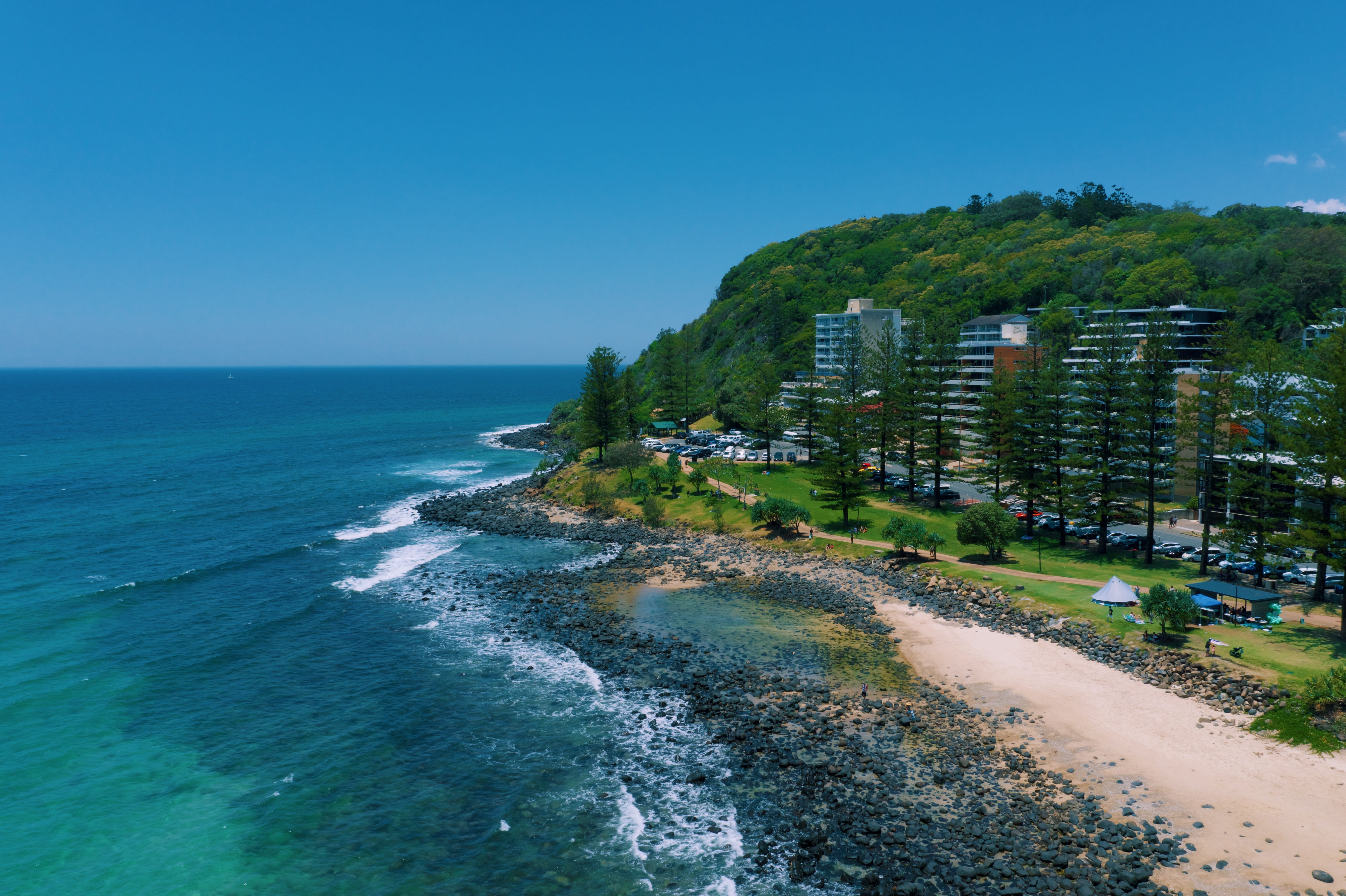 outdoors, scenics - nature, daytime, built structure, horizon over water, water, building exterior, nature, architecture, near, no people, 5K, beach, 43 goodwin terrace, HD Wallpaper