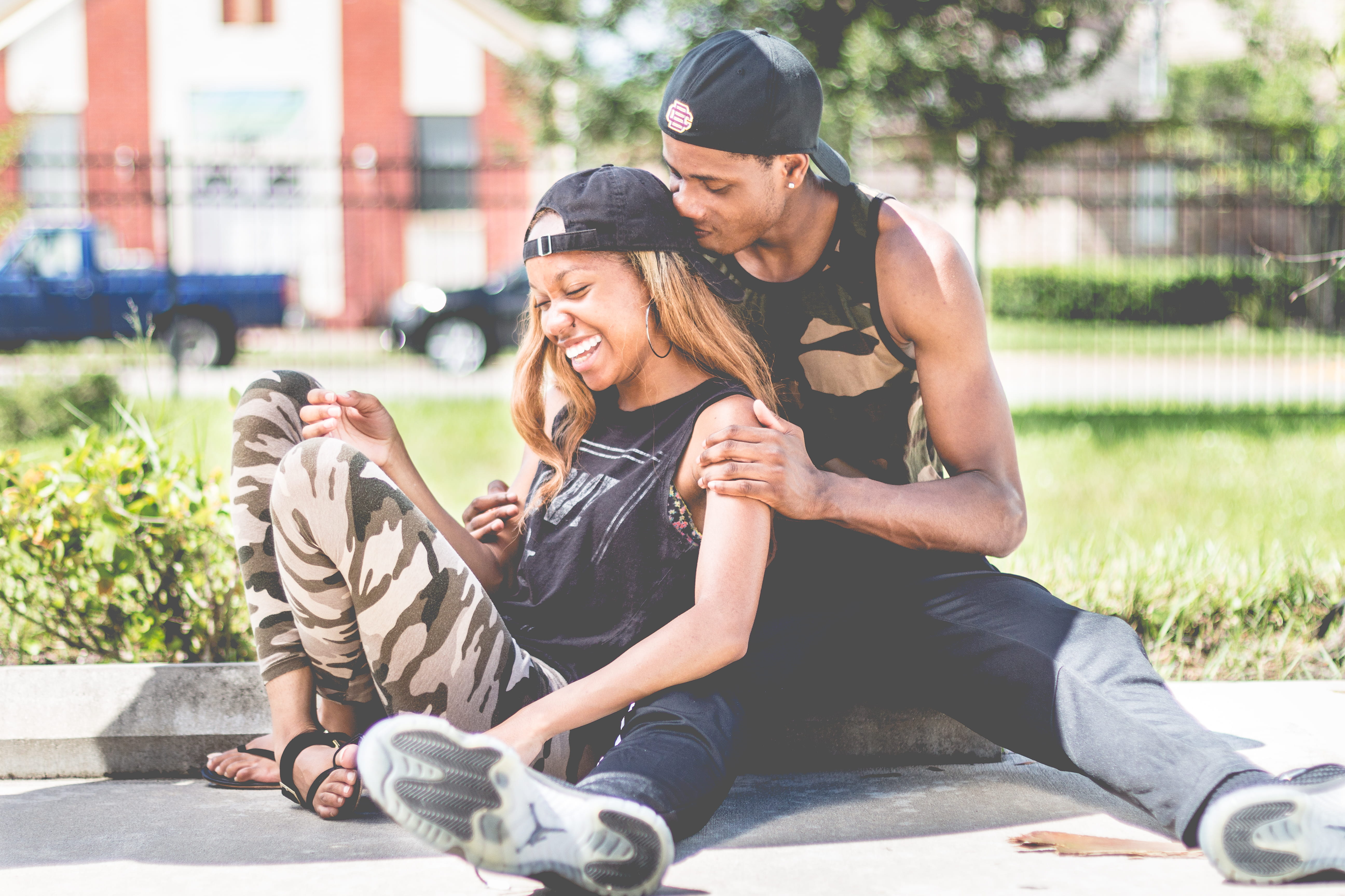 emotion, young Adult, casual Clothing, day, friendship, lifestyles, man, couple - Relationship, males, sitting, city Life, two People, outdoors, arm, women, HD Wallpaper
