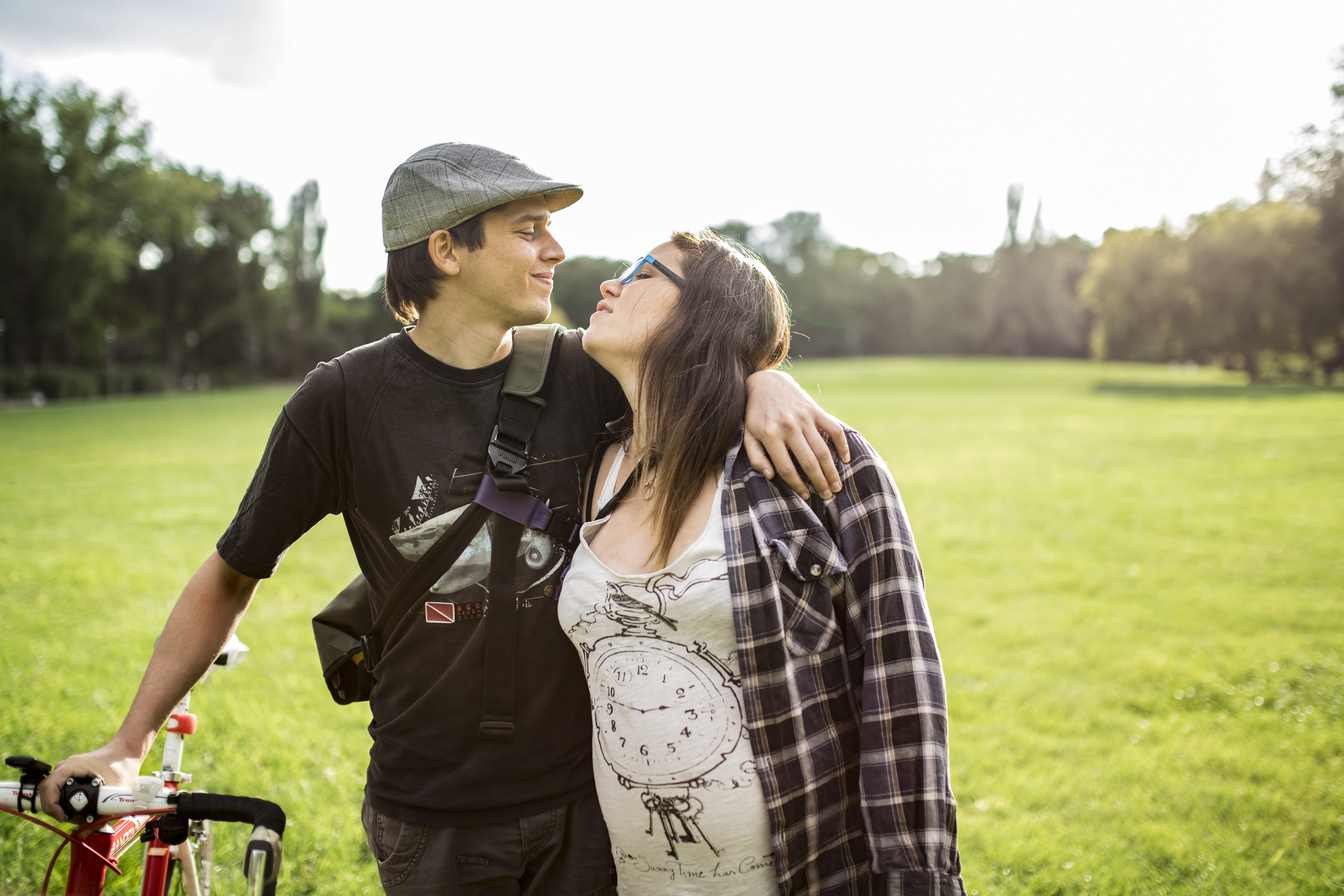 caucasian Ethnicity, heterosexual Couple, couple - Relationship, girl, park - Man Made Space, summer, outdoors, adult, nature, hairstyle, woman, 8K, lifestyles, HD Wallpaper